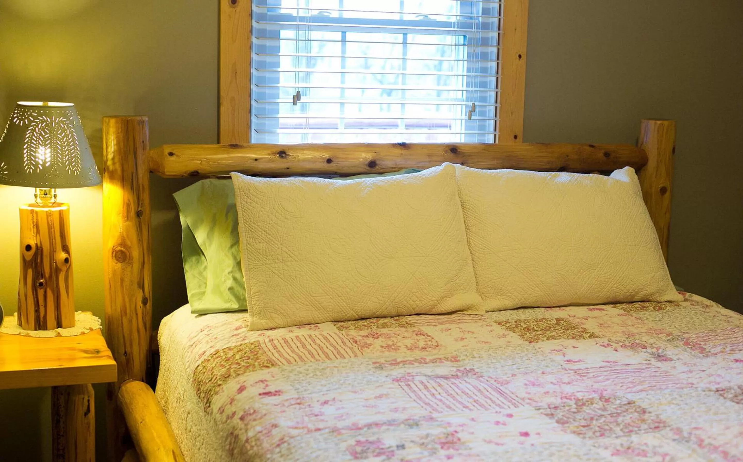 Bedroom, Bed in Blessing Lodge by Amish Country Lodging