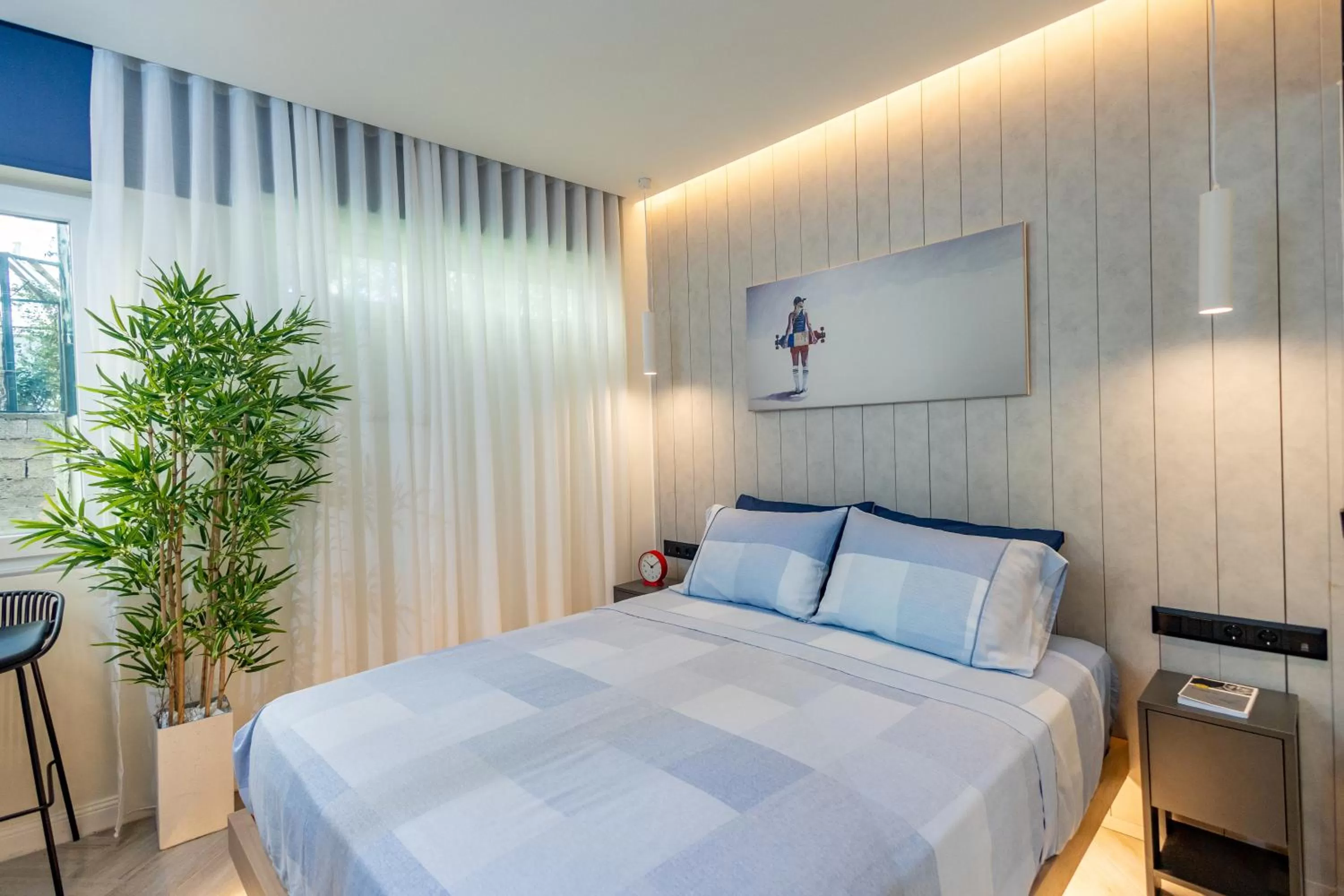 Bedroom, Bed in Triple A @ Trendy Psiri - Art & Nightlife