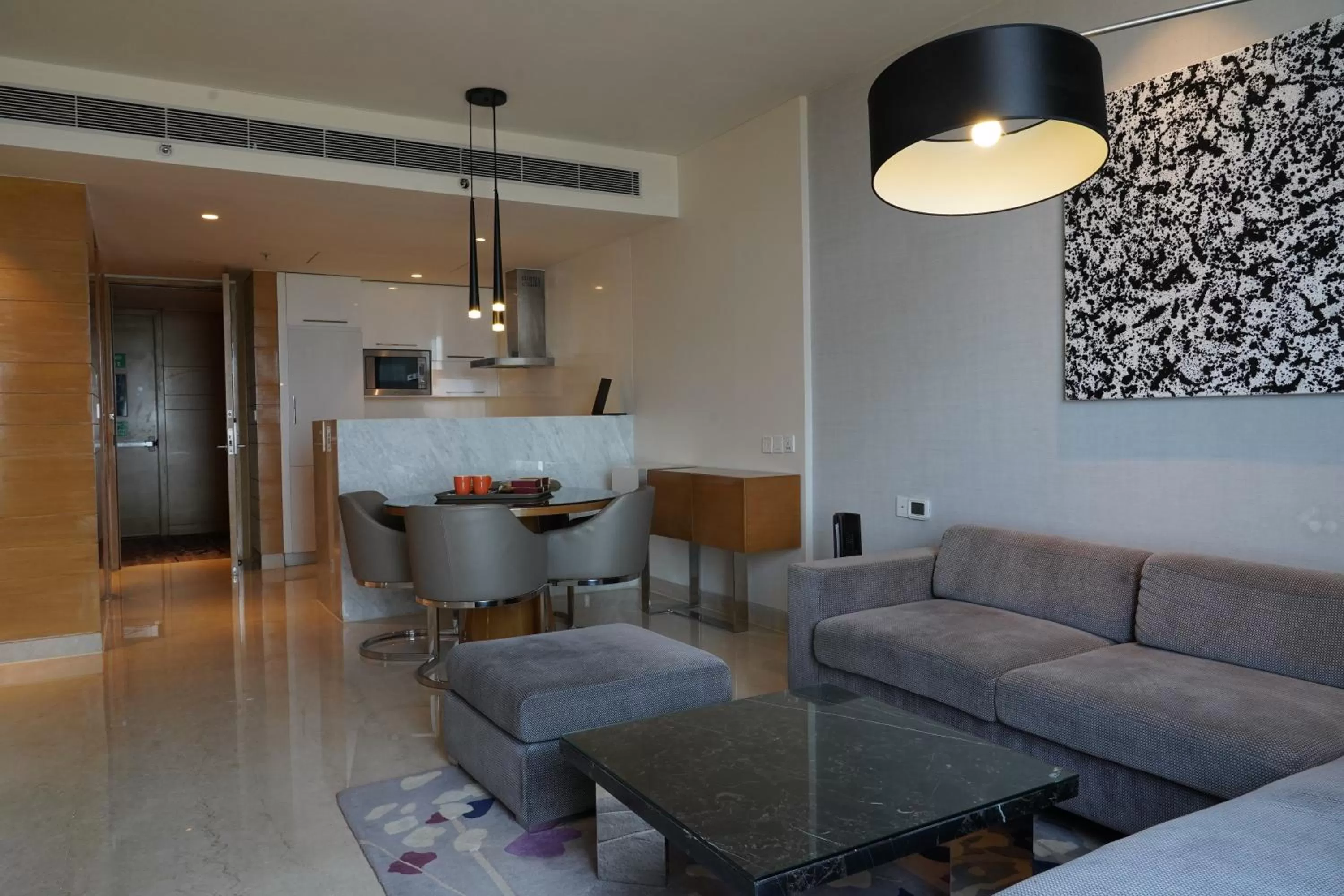 Seating area in Marriott Executive Apartments Hyderabad