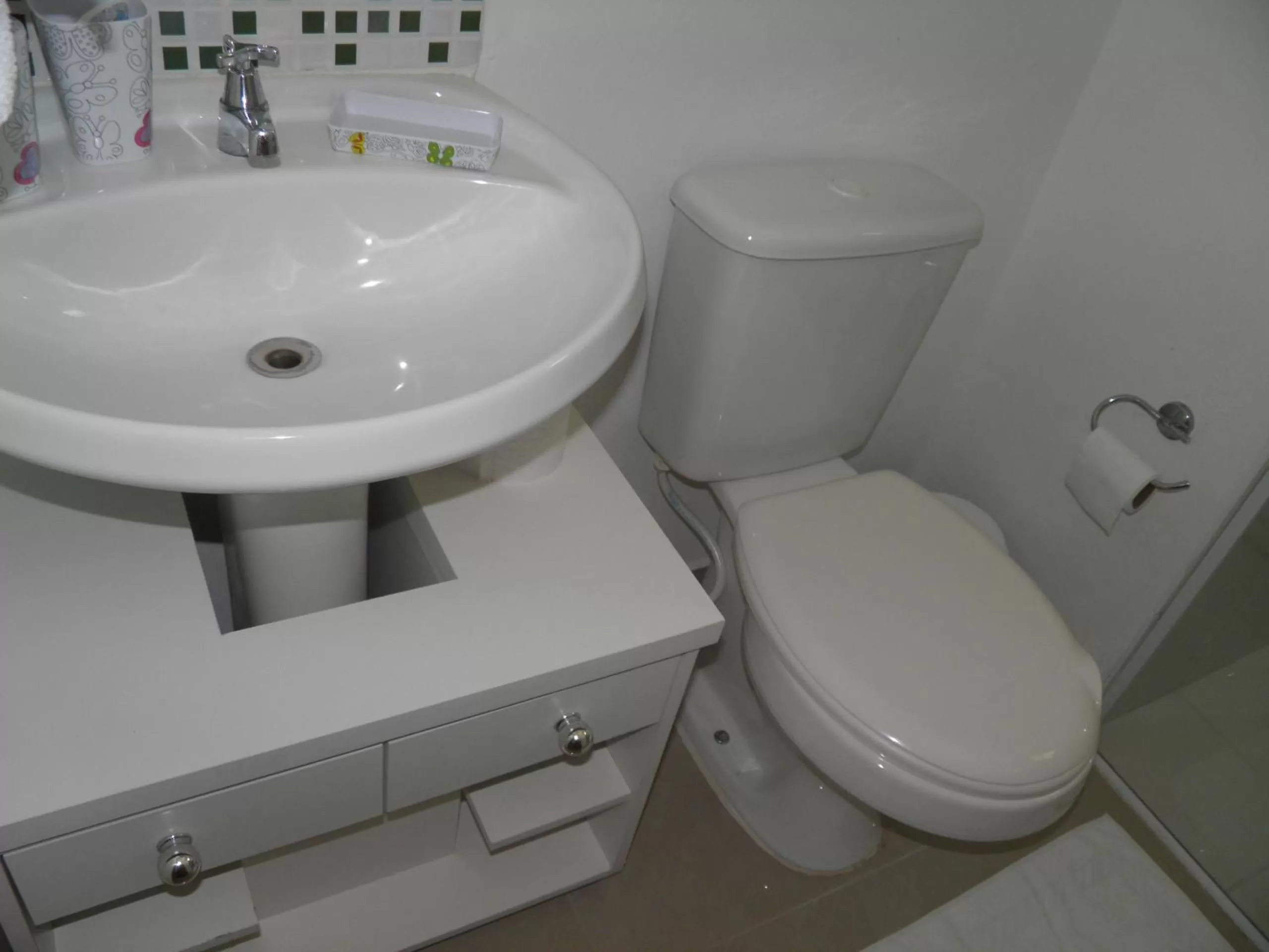 Bathroom in Pousada Mar de Cristal