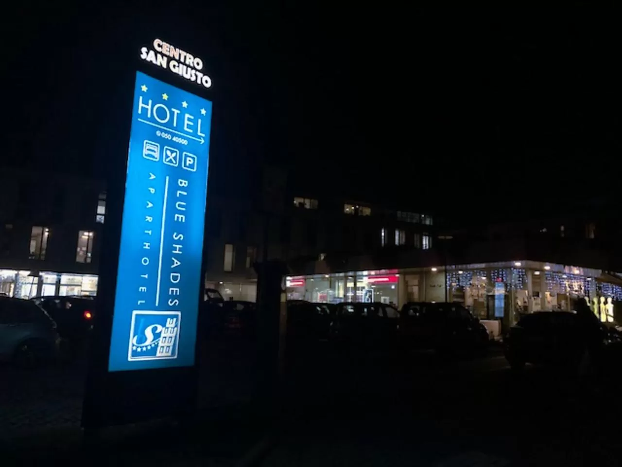 Property building in Blue Shades Hotel