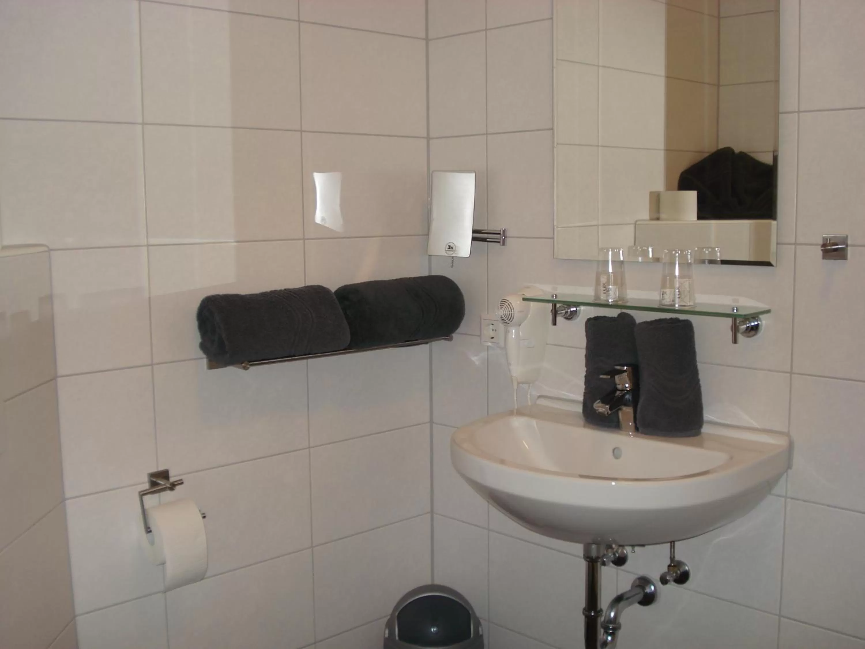 Decorative detail, Bathroom in Hotel Restaurant Fritz