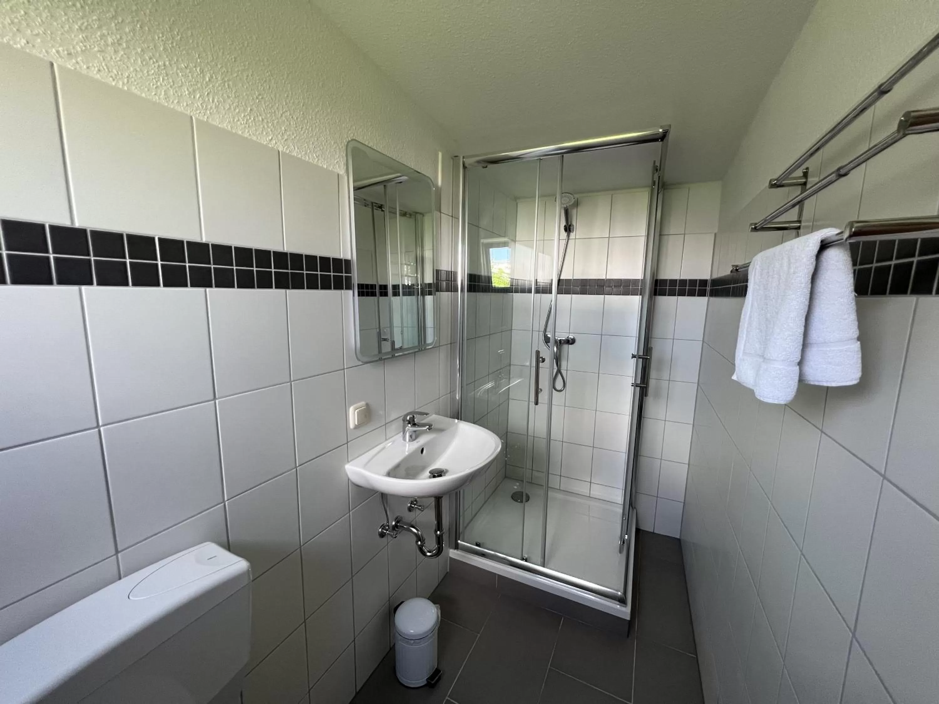 Bathroom in Aparthotel Stralsund Studios und Apartments