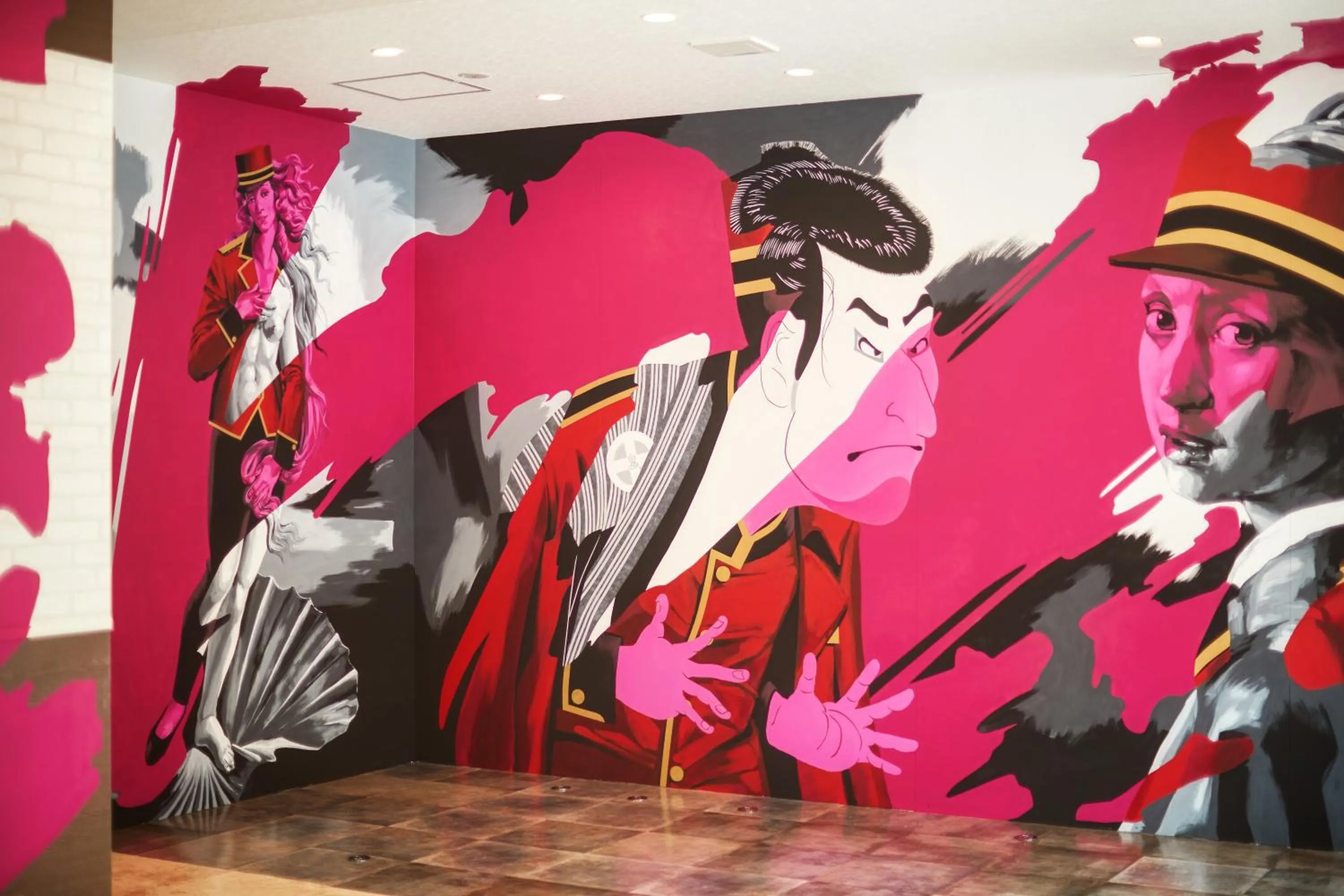 Lobby or reception in New Normal Hotel in NAMINOUE ニューノーマルホテルイン波の上