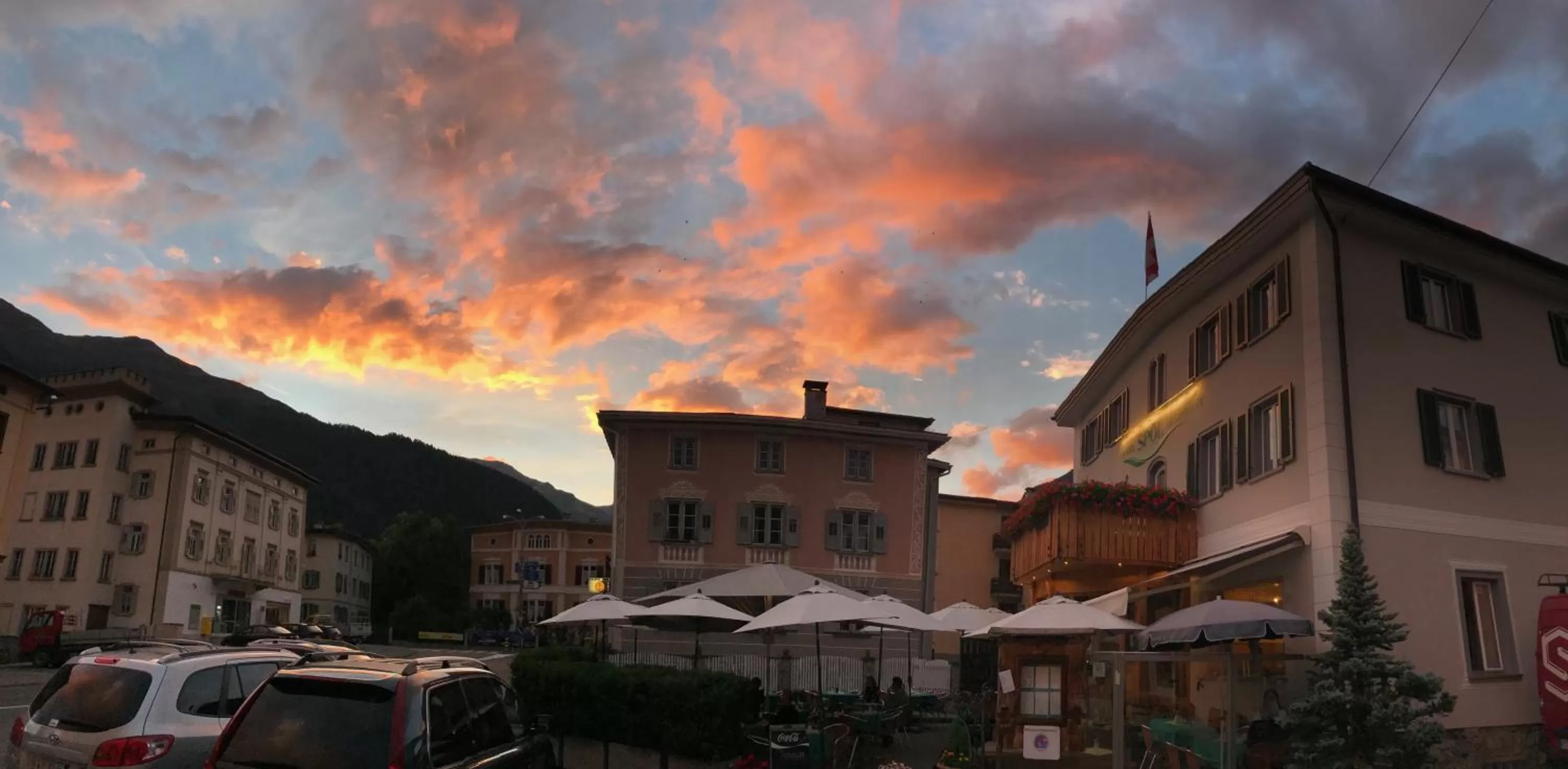 Property building in Hotel Spöl Restaurant