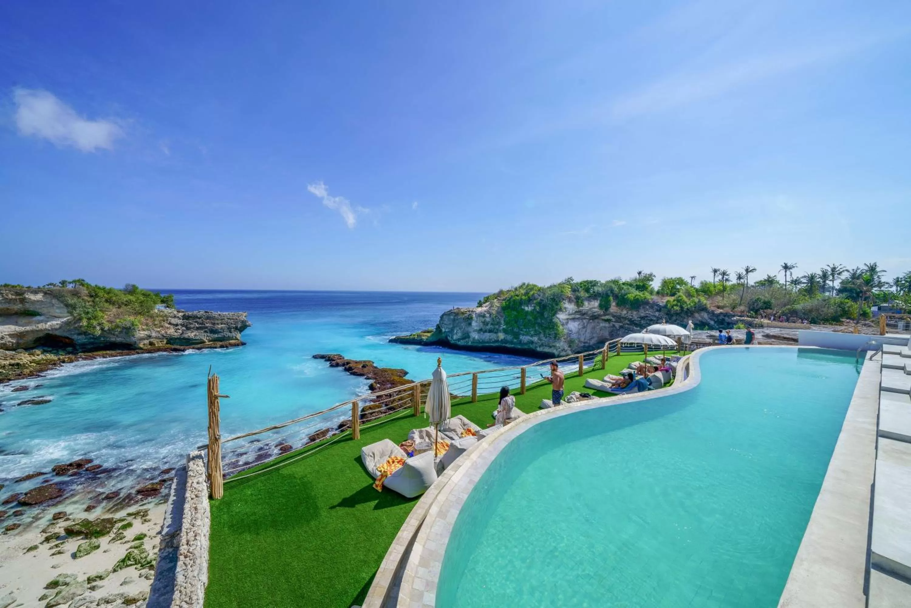 Pool view in Blue Lagoon Avia Villas