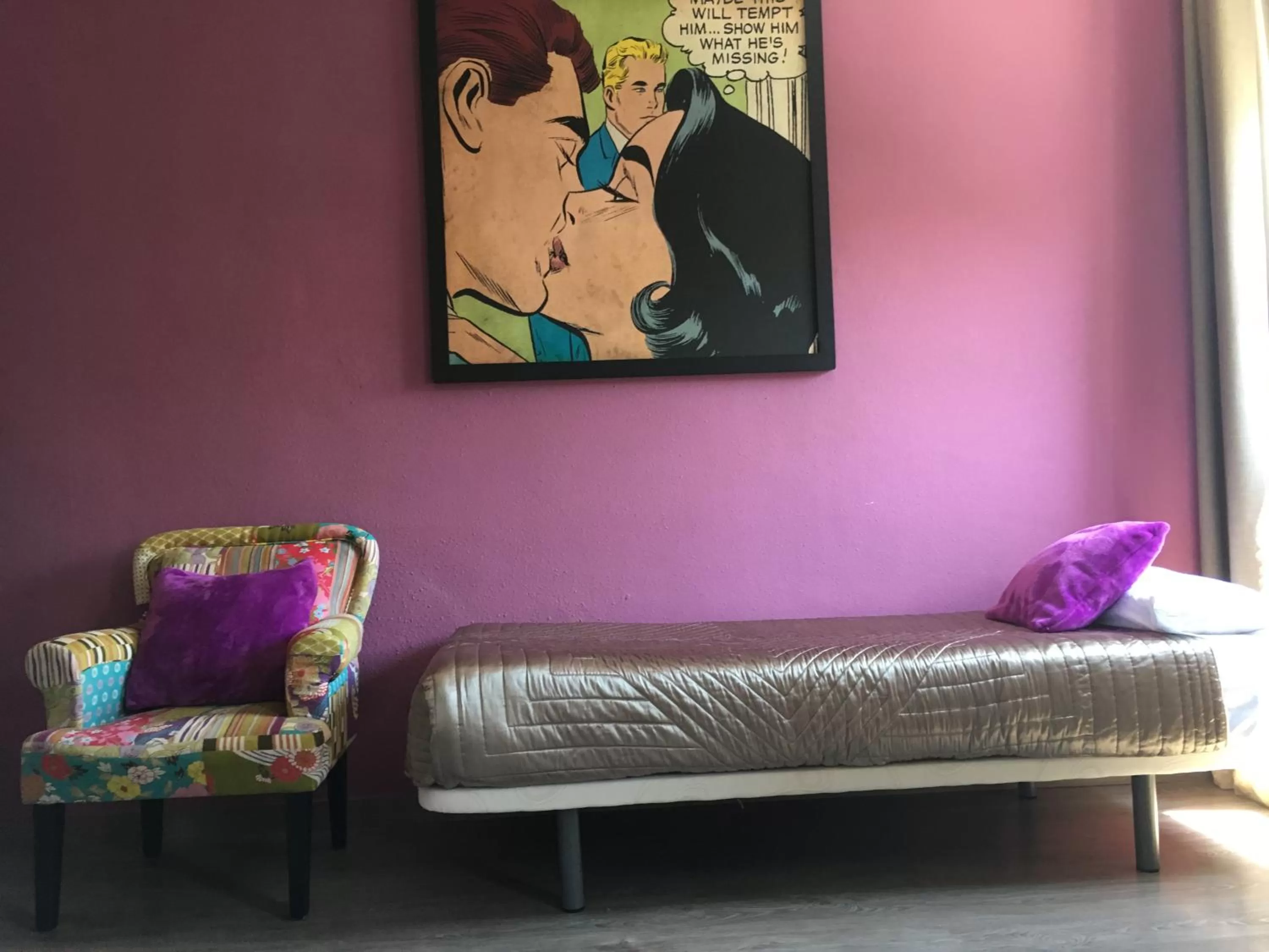 Bed in Hotel Ginebra