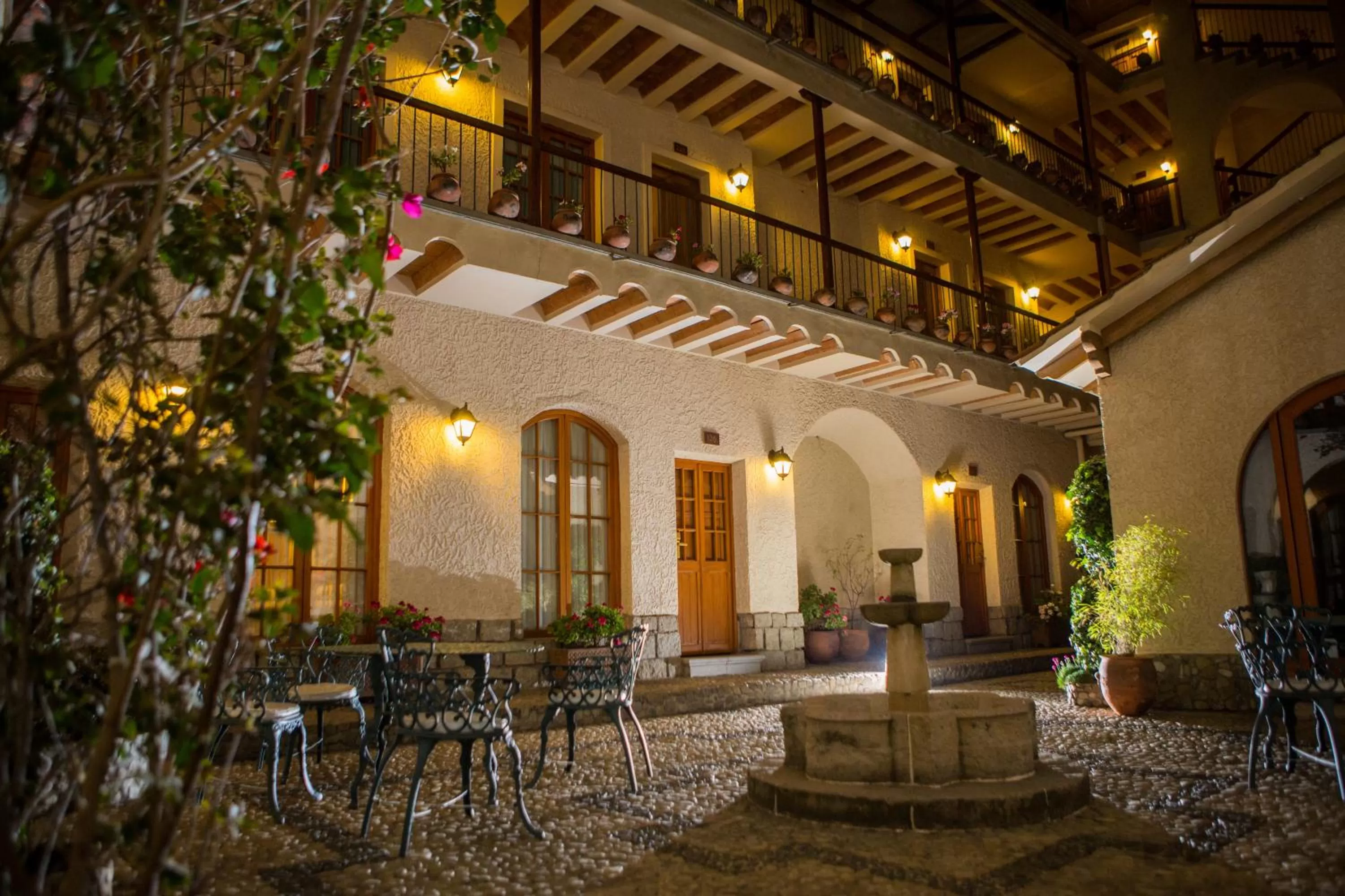 Patio in Hotel Rosario La Paz