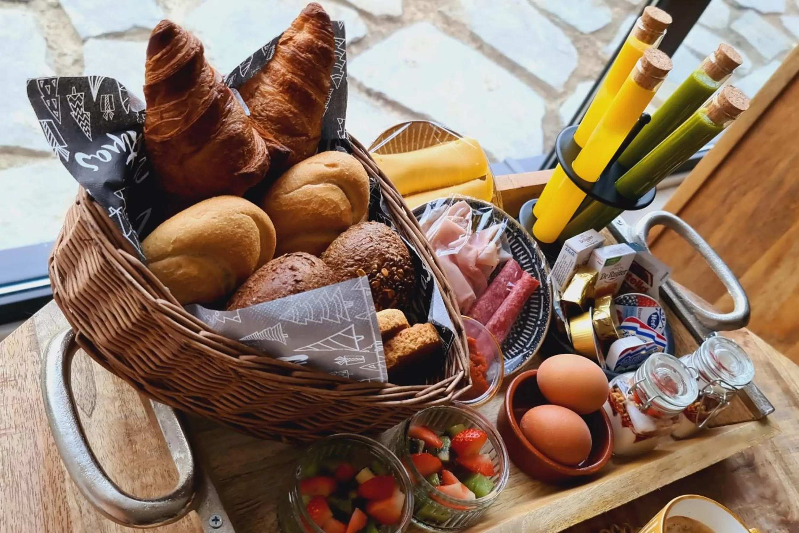 Breakfast in B&B het duinhuisje met jacuzzi