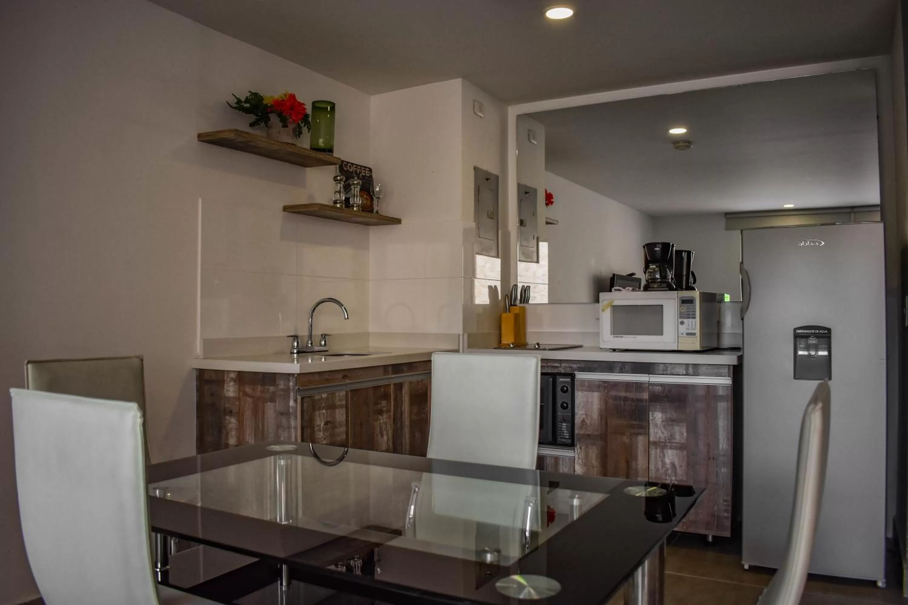 Dining area in Cora 96 Street Apartments