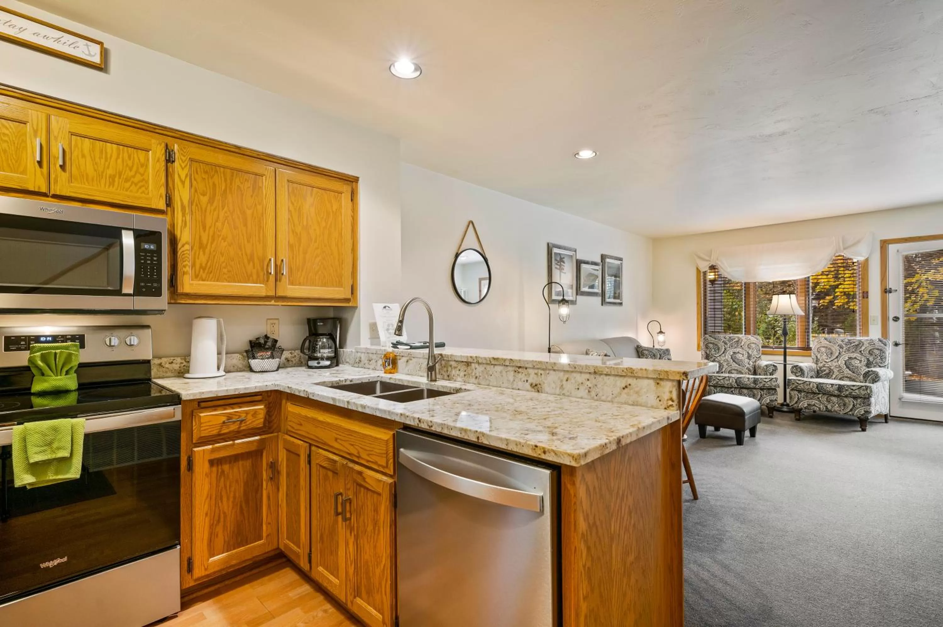 Kitchen or kitchenette in Evergreen Hill Condominiums