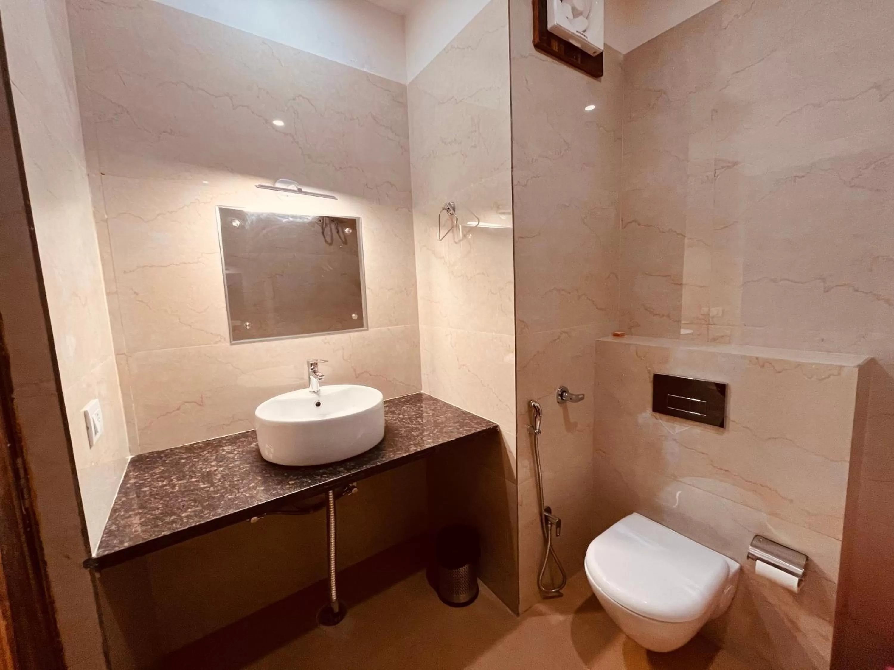 Bathroom in Hotel Gange, Haridwar