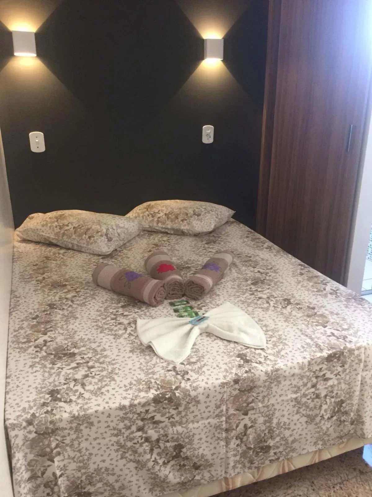 Bed in Pousada Rabake