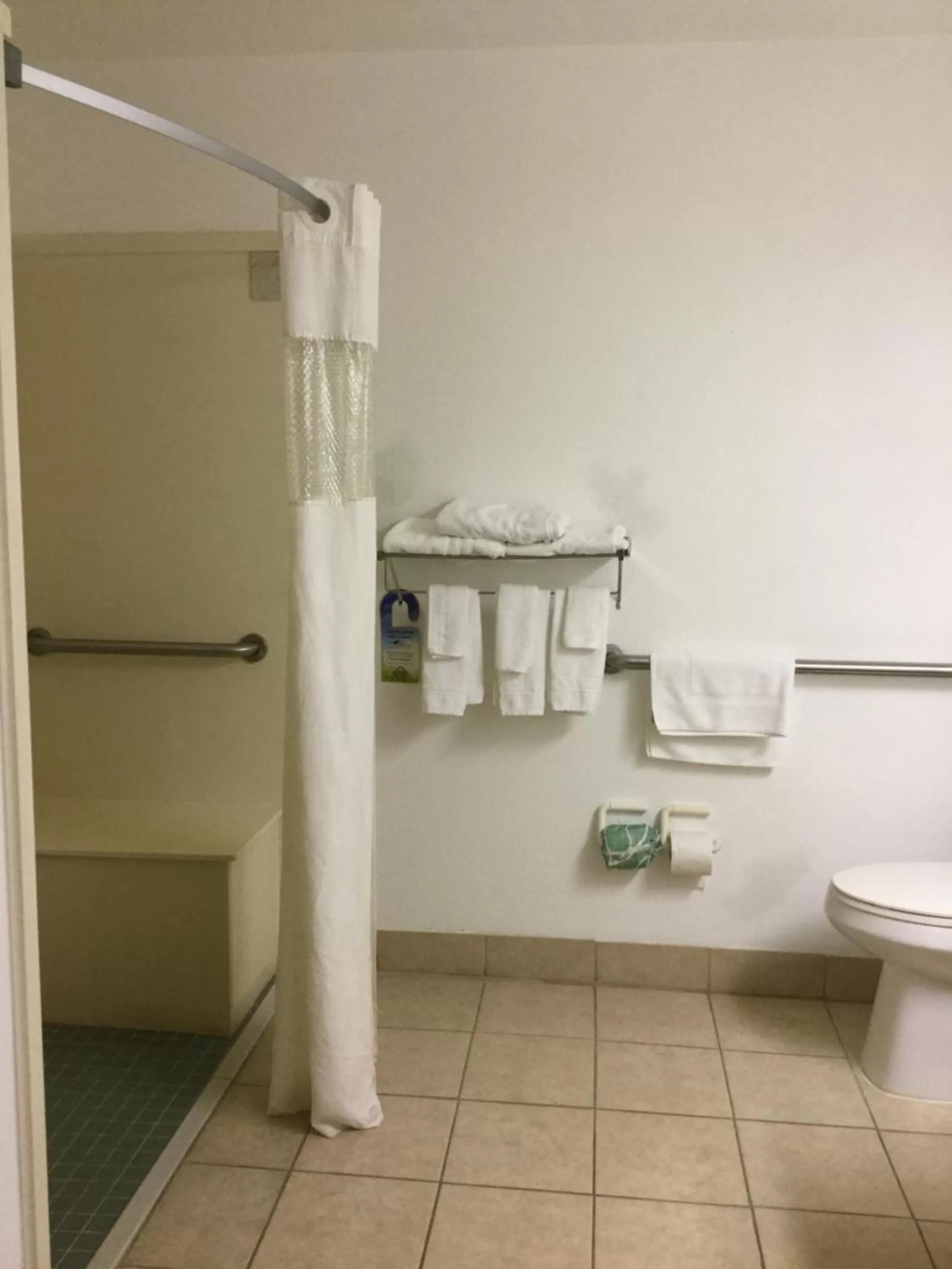 Shower in Days Inn by Wyndham Lake Village