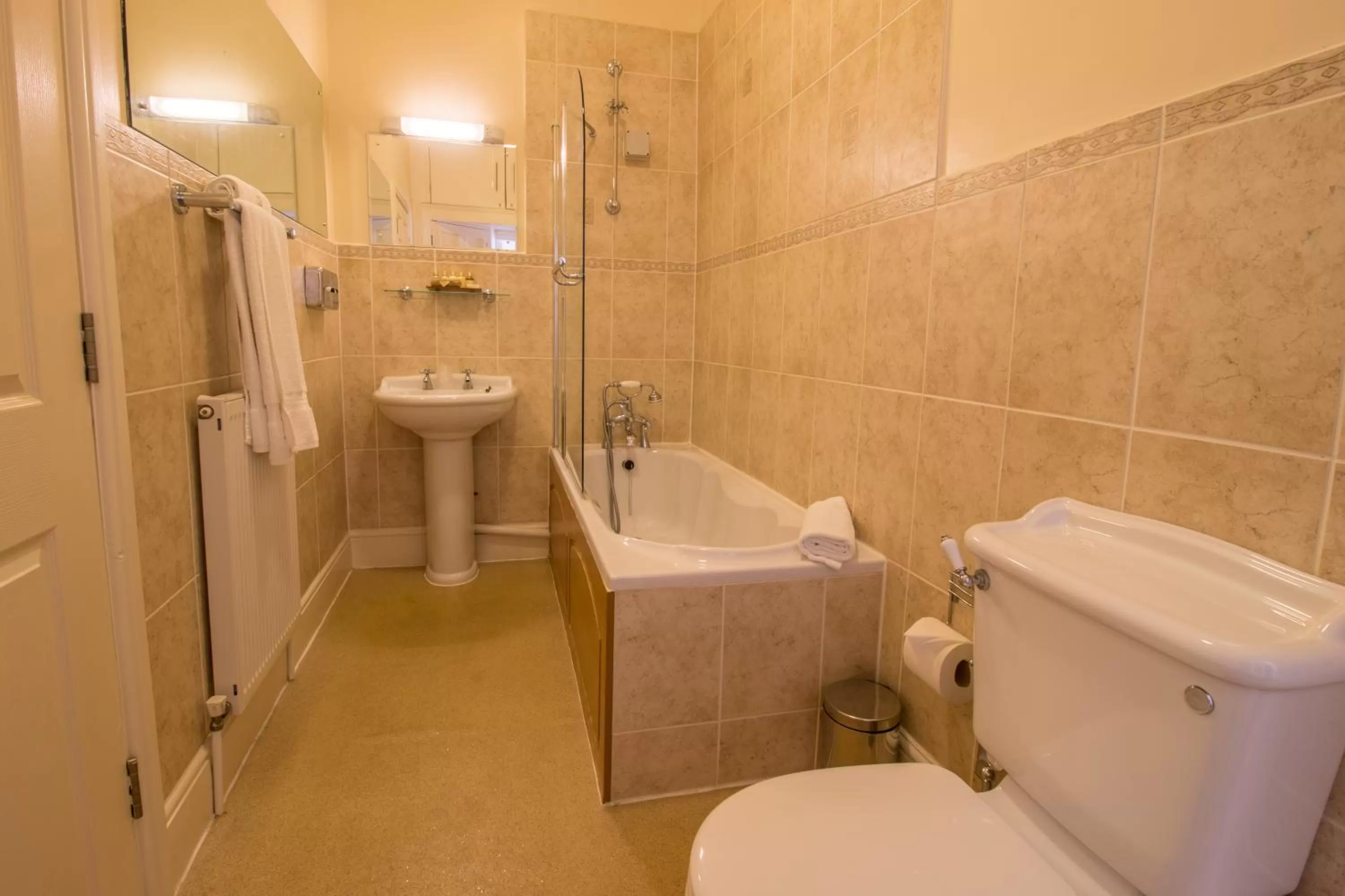 Shower in A Park View Hotel