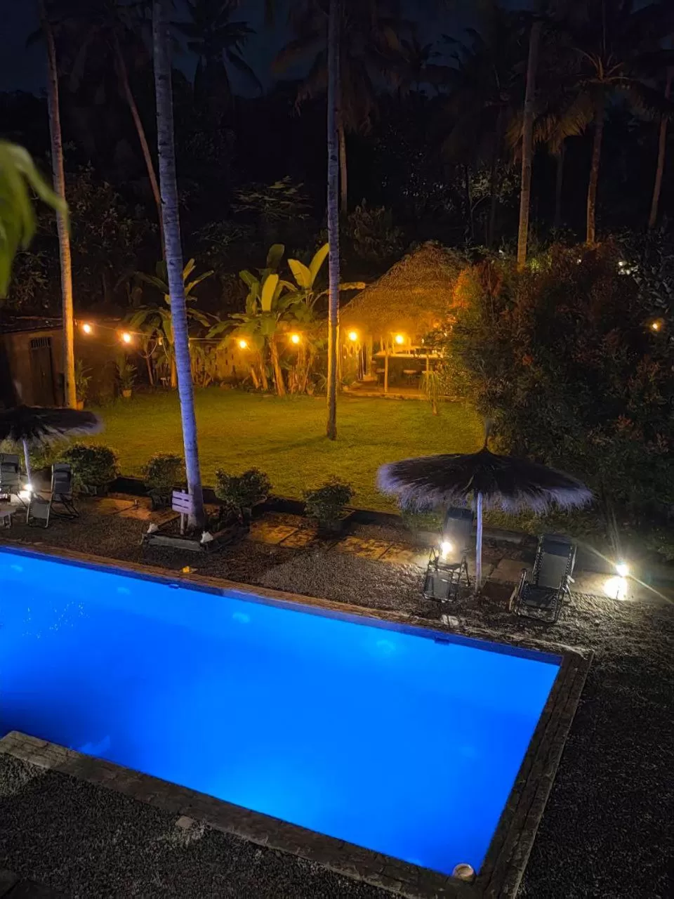 Night, Swimming Pool in Satta Beach Residence