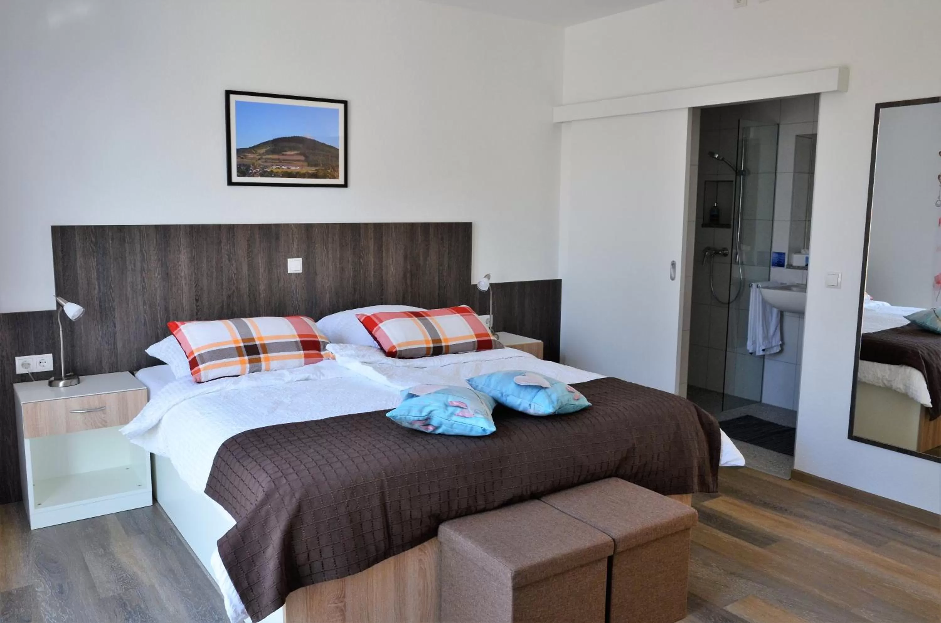 Bed in Gästehaus Am Hochsimmer