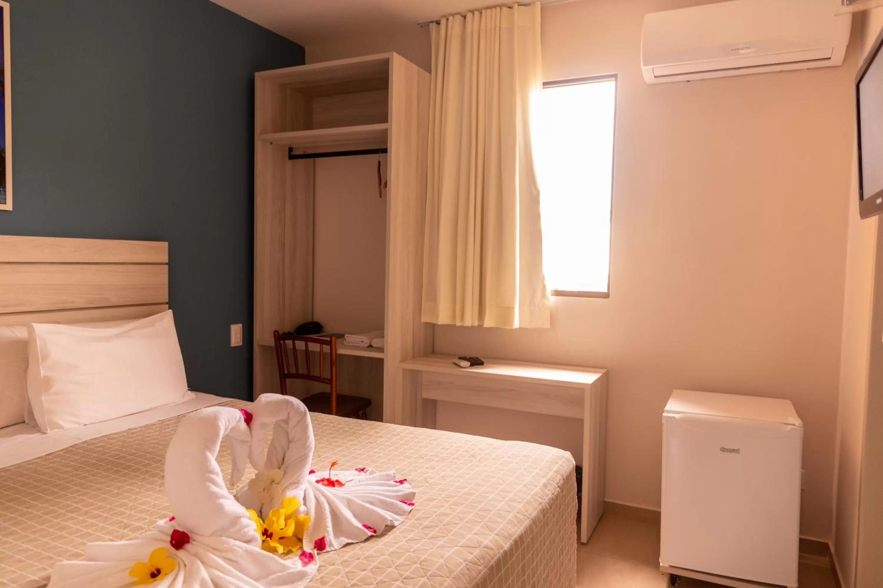 Bed in Pousada Mariluz