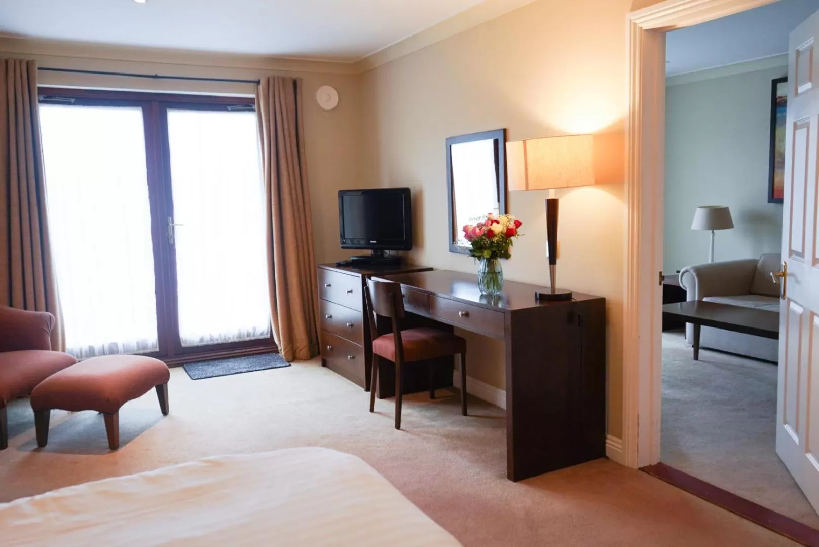 View (from property/room), TV/Entertainment Center in Hustyns Resort Cornwall