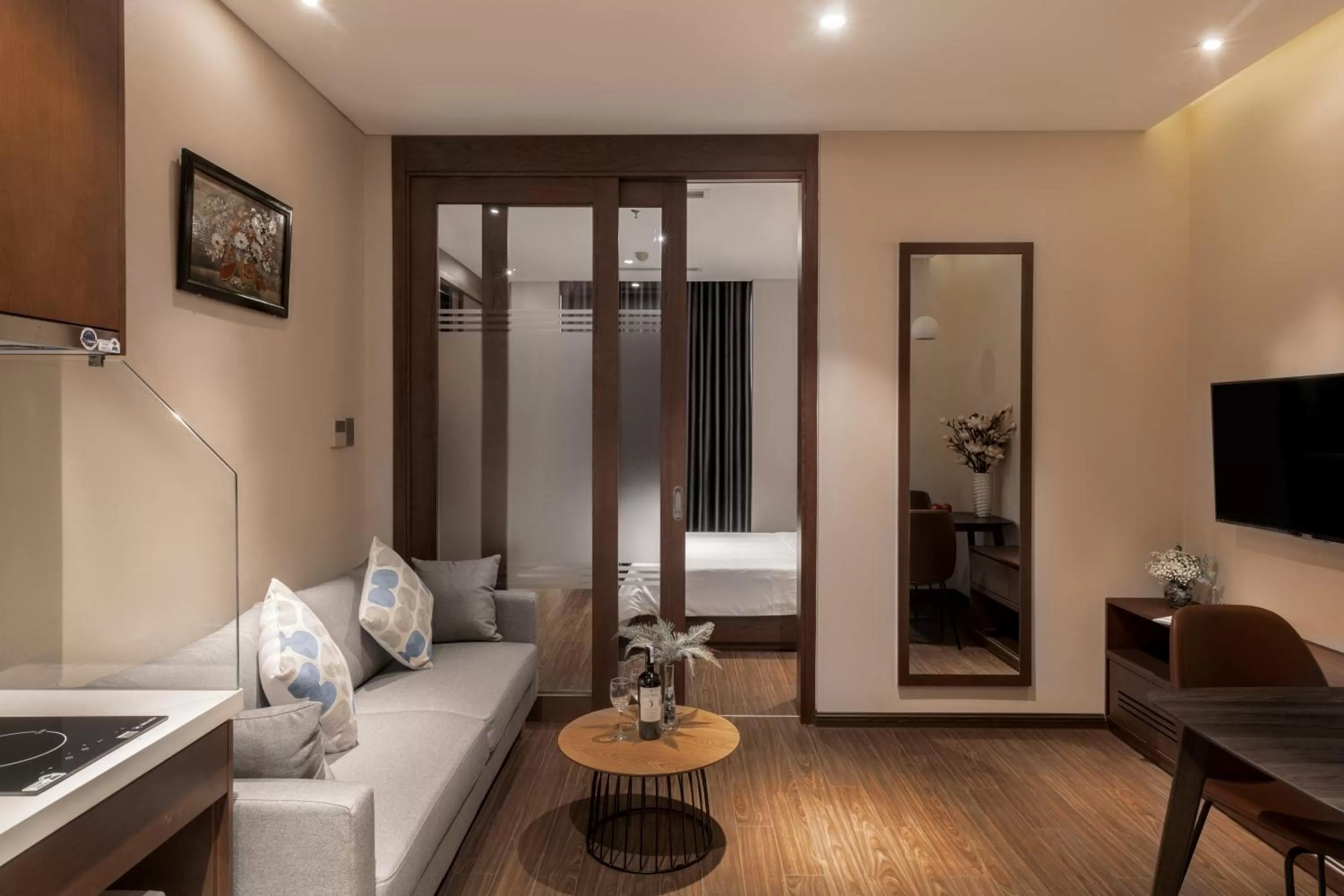 Photo of the whole room, Bed in DHTS Business Hotel & Apartment