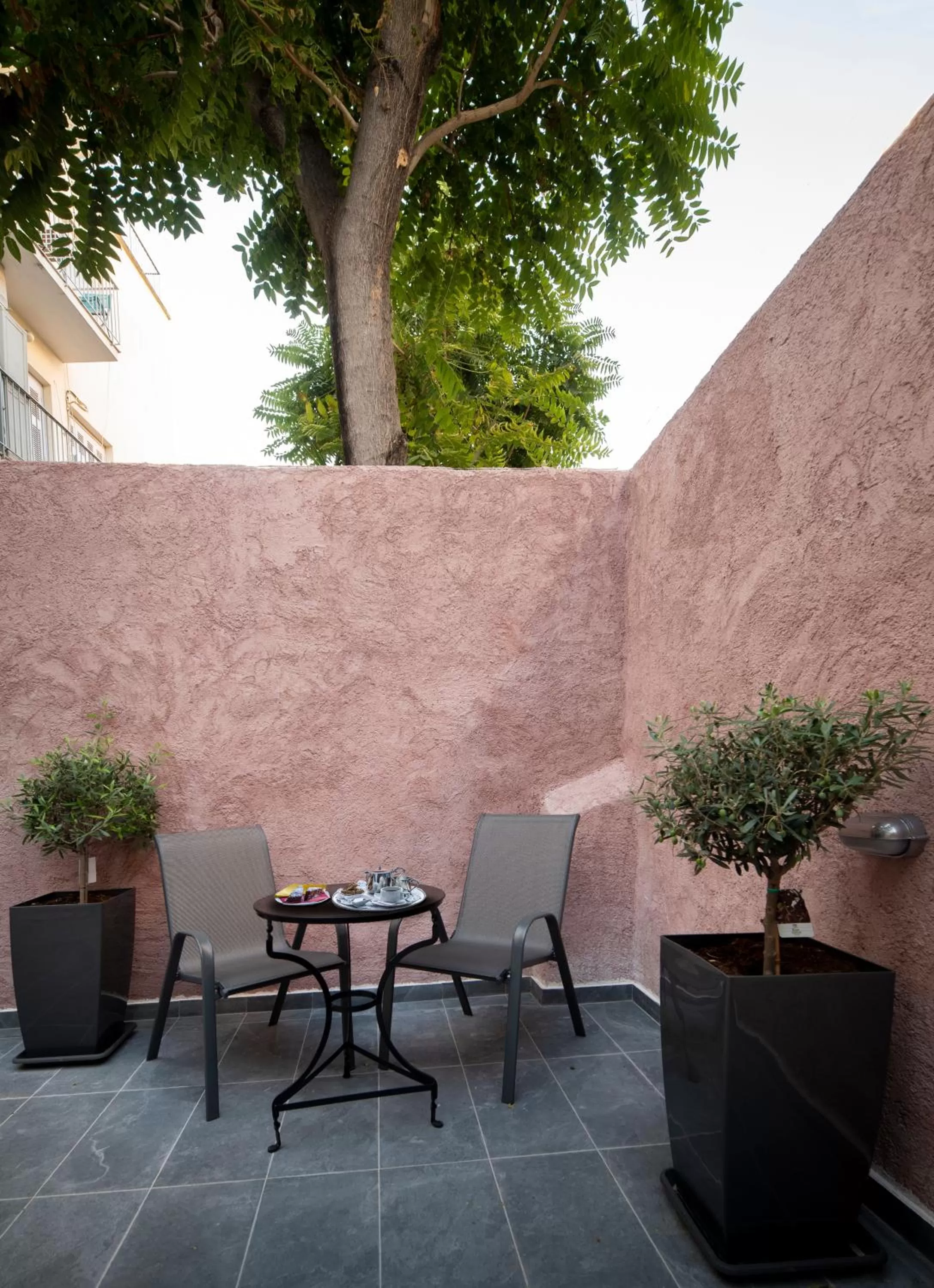 Patio in Plaka Arch Suites