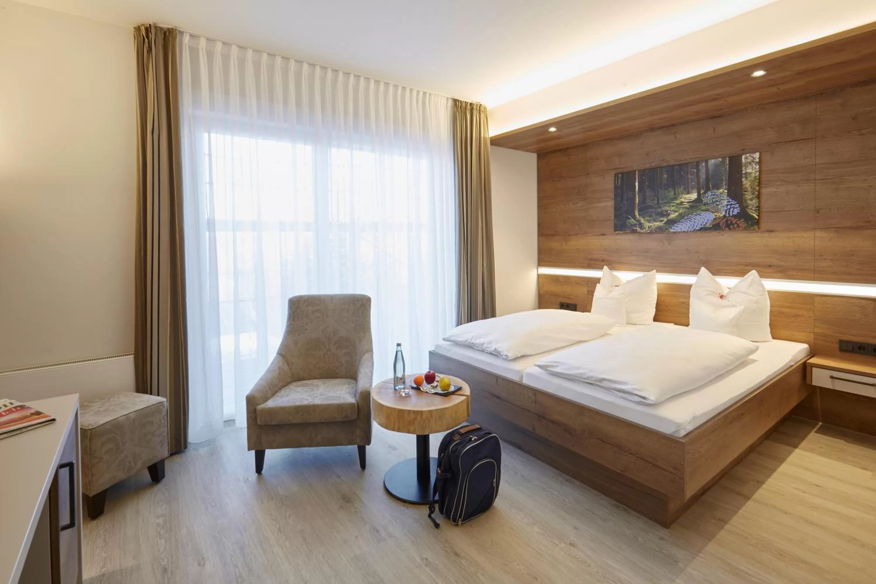 Bed in Hotel Teuchelwald