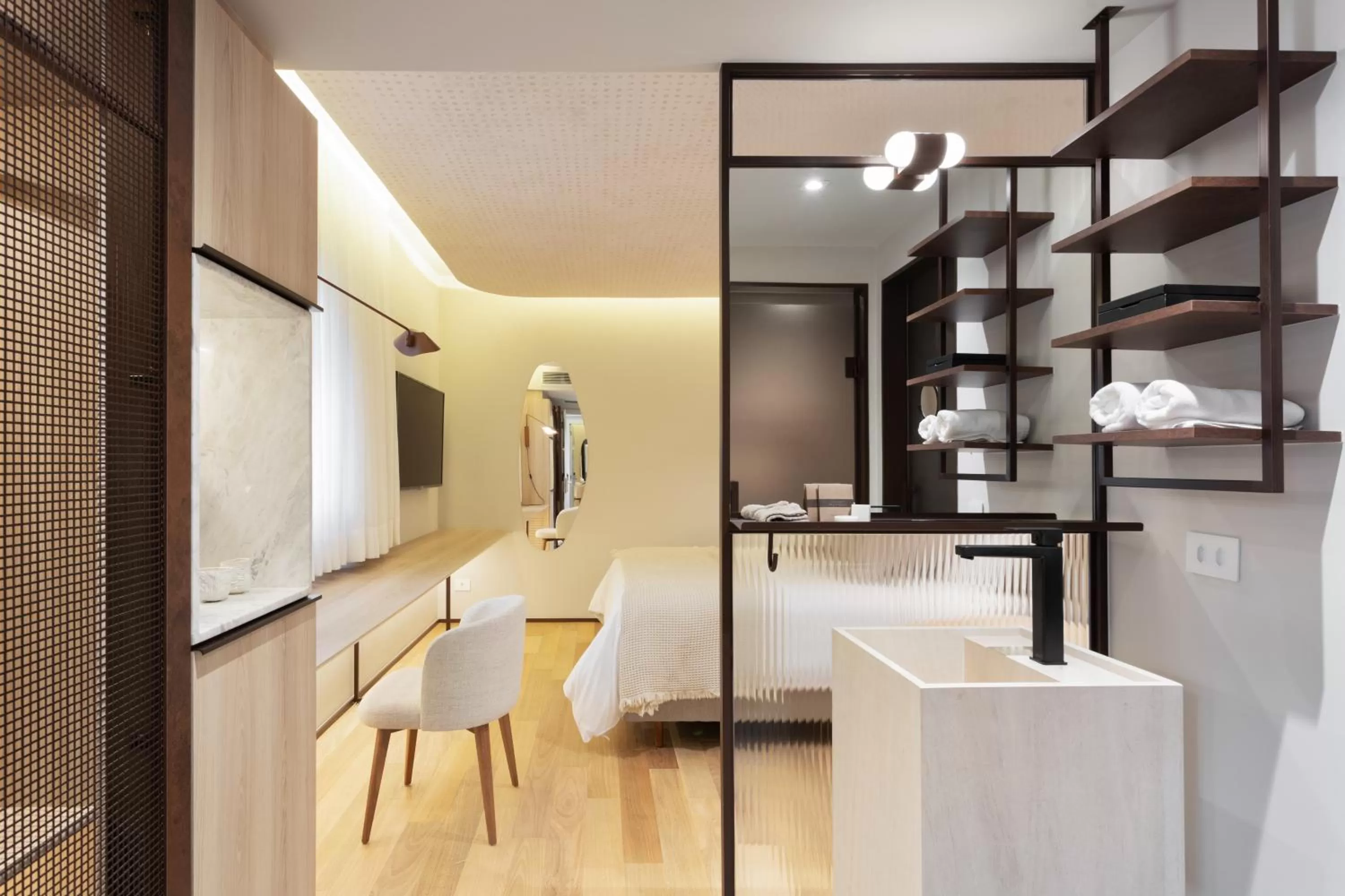 View (from property/room), Bed in QOYA Hotel Curitiba, Curio Collection by Hilton