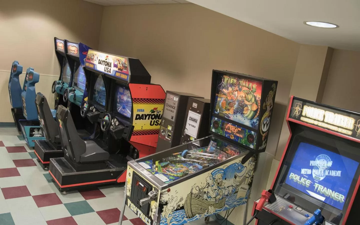 Game Room in Potawatomi Inn & Cabins