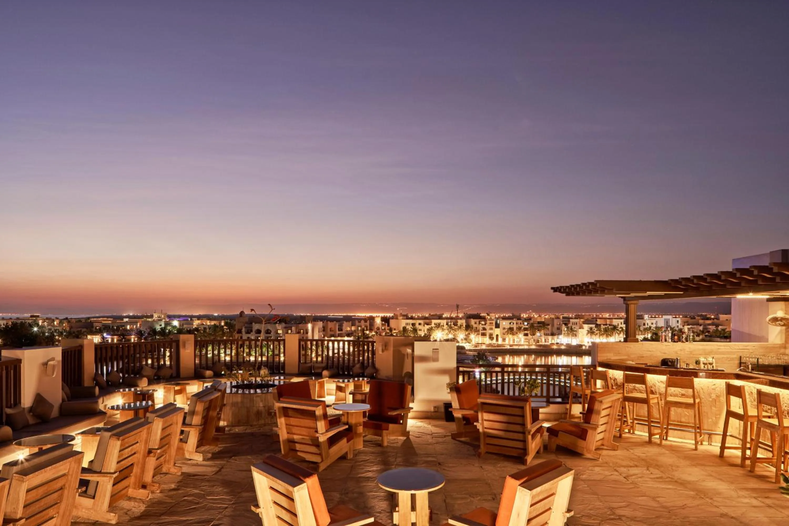 Lounge or bar in Fanar Hotel & Residences