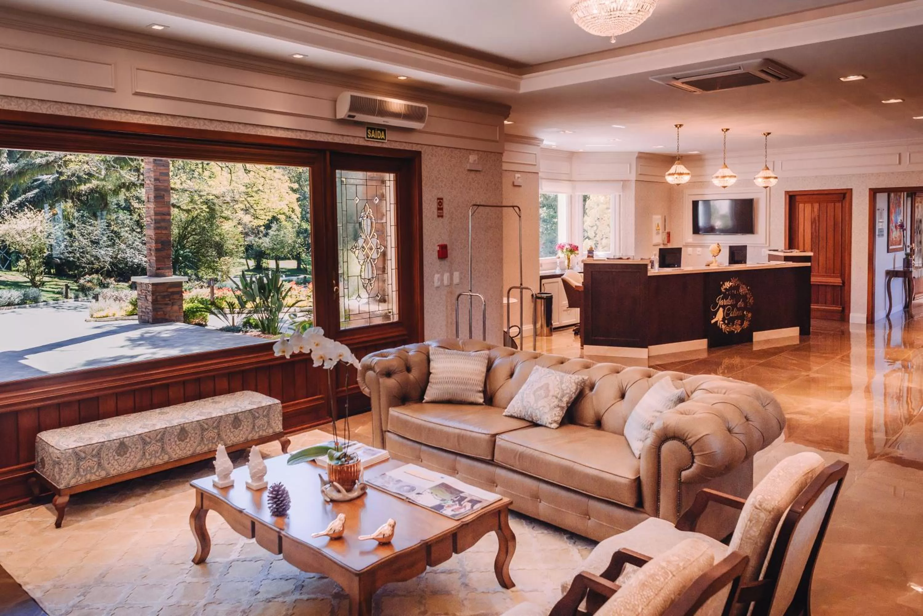 Lobby or reception in Hotel Jardins da Colina
