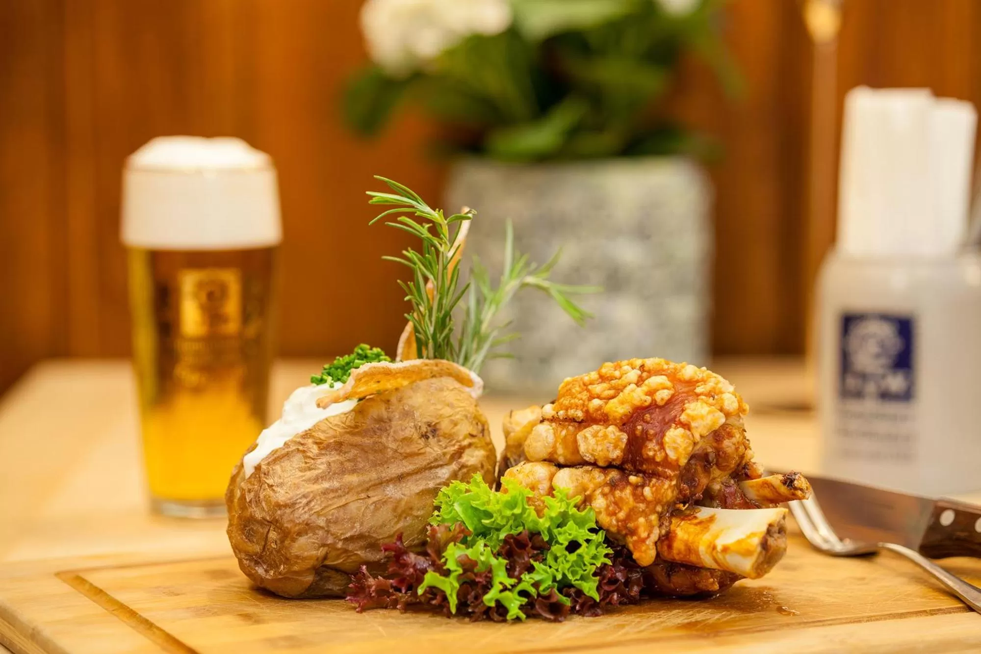 Food and drinks in Augustiner in Meran
