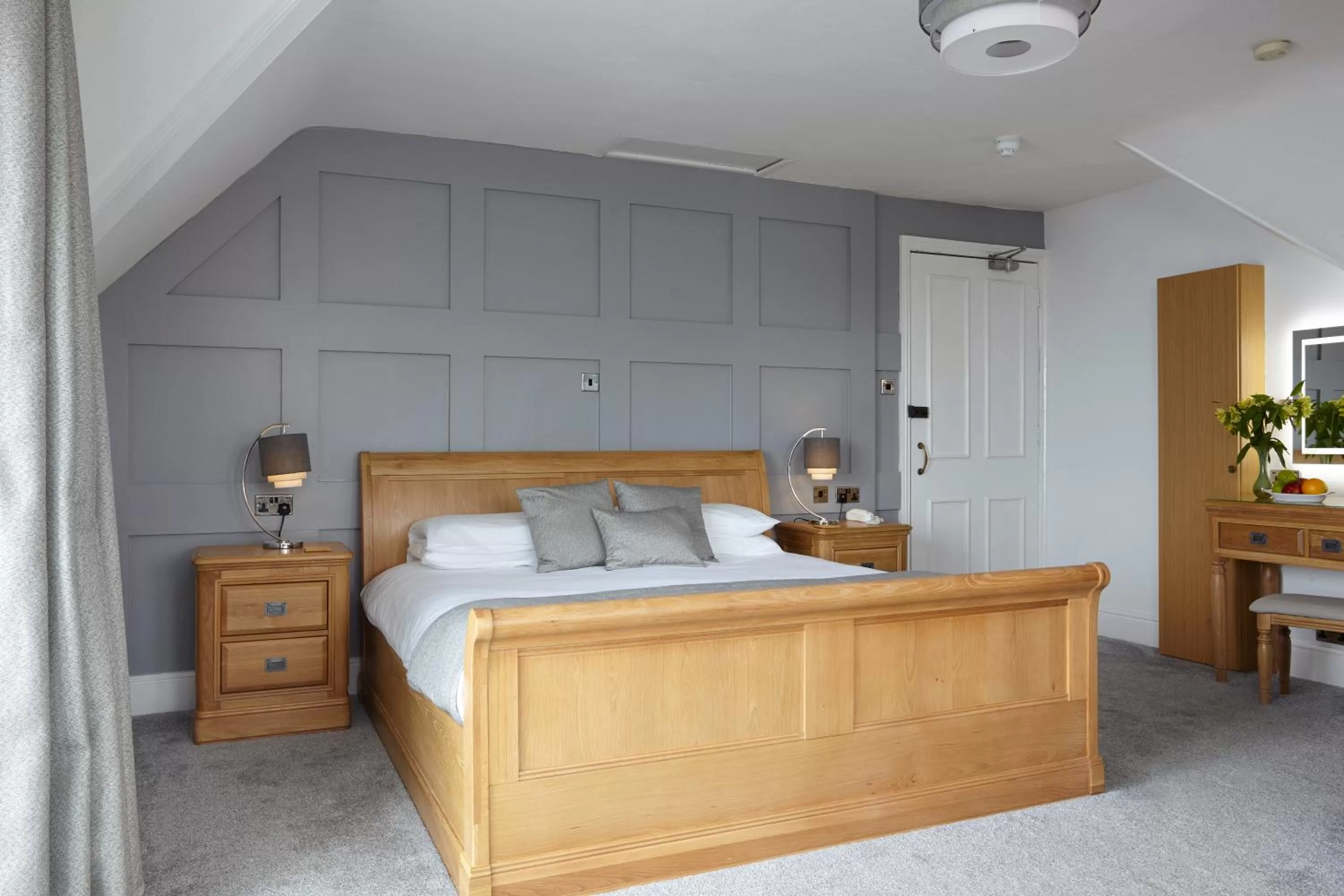 Bed in Luccombe Hall Hotel