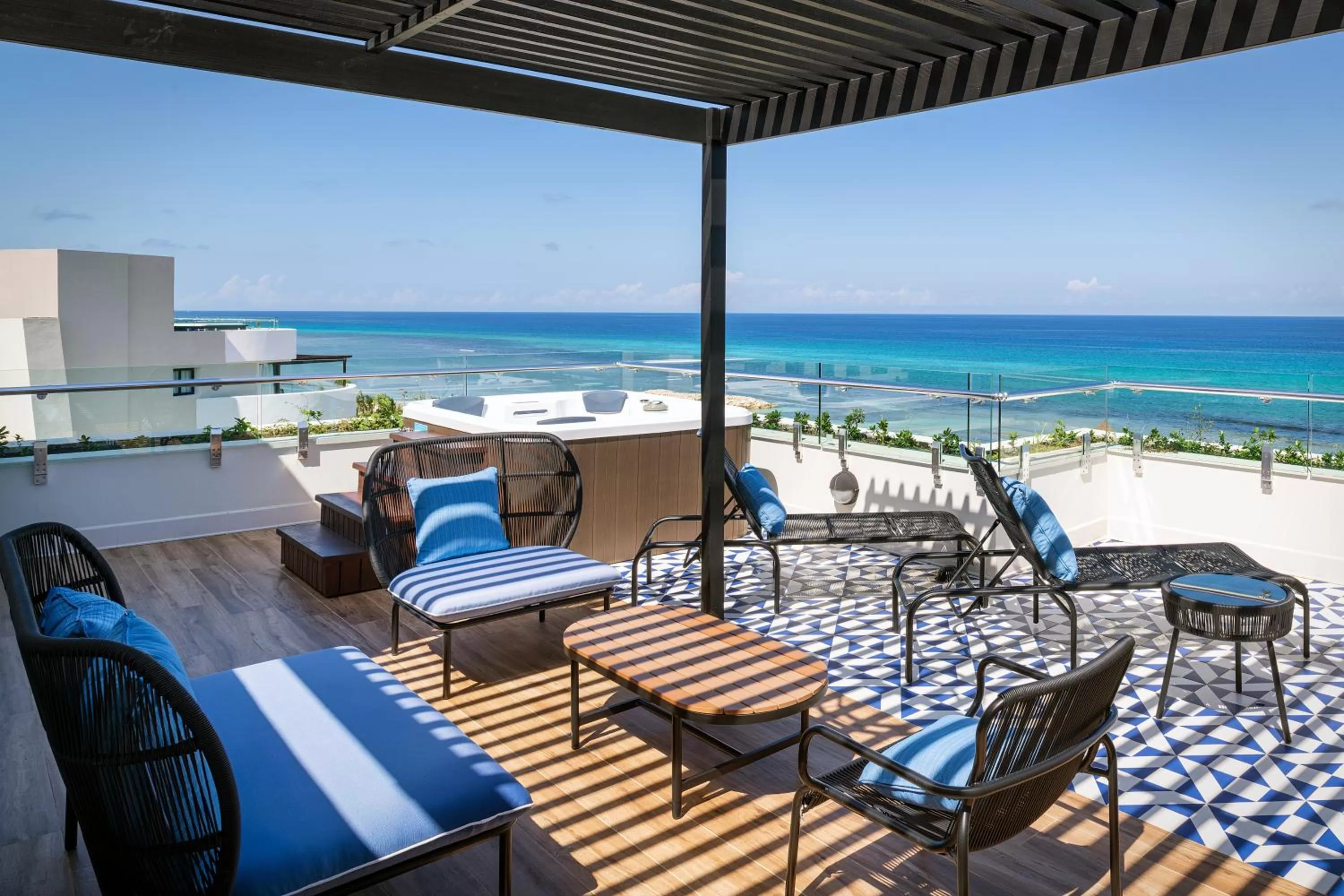 Patio in Ocean Eden Bay - Adults Only - All Inclusive