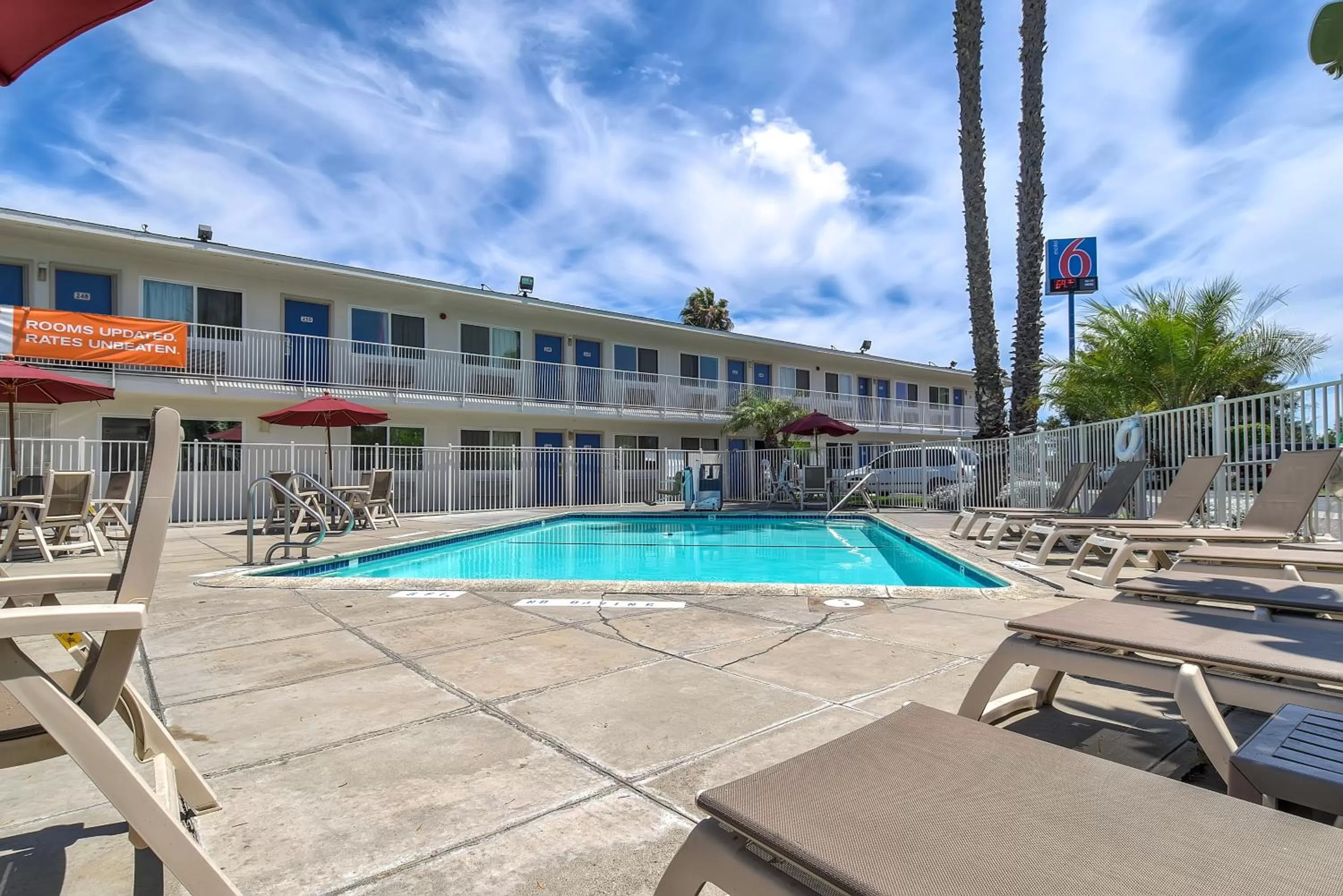 Swimming pool in Motel 6-Westminster, CA - South - Long Beach Area