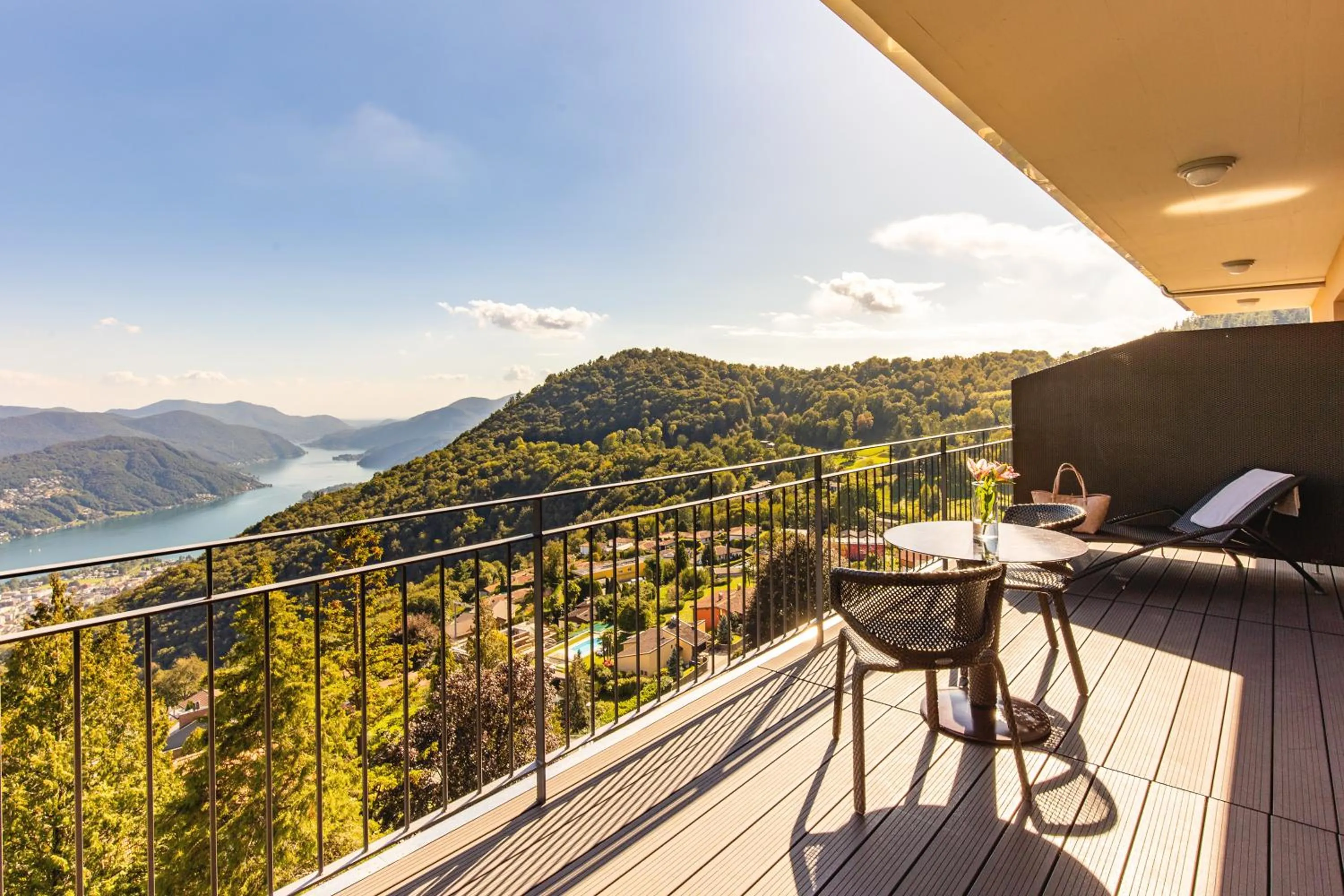 Balcony/Terrace in Kurhaus Cademario Hotel & SPA - Adults Only