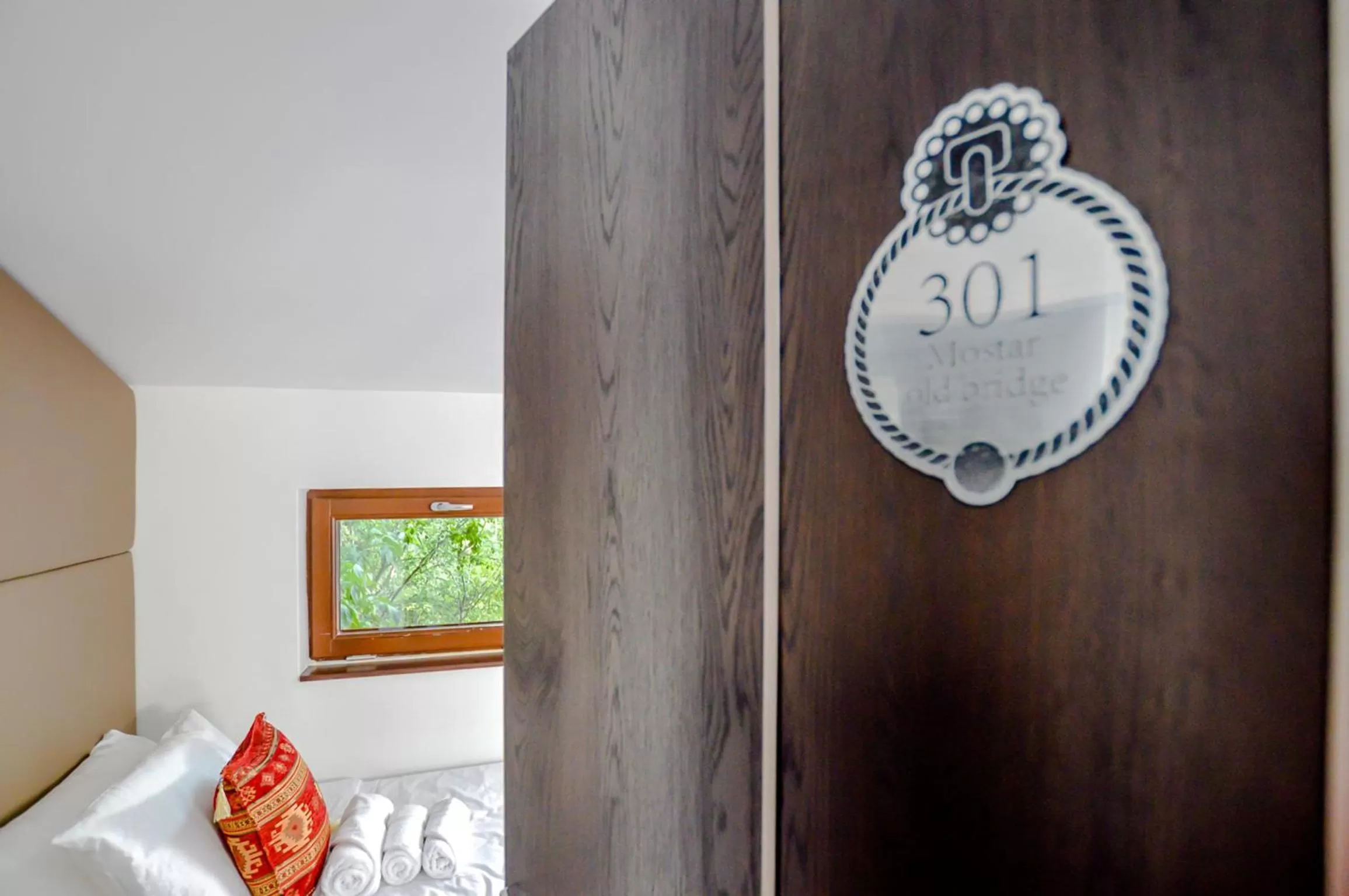 Decorative detail in Heritage Hotel Gate of Sarajevo