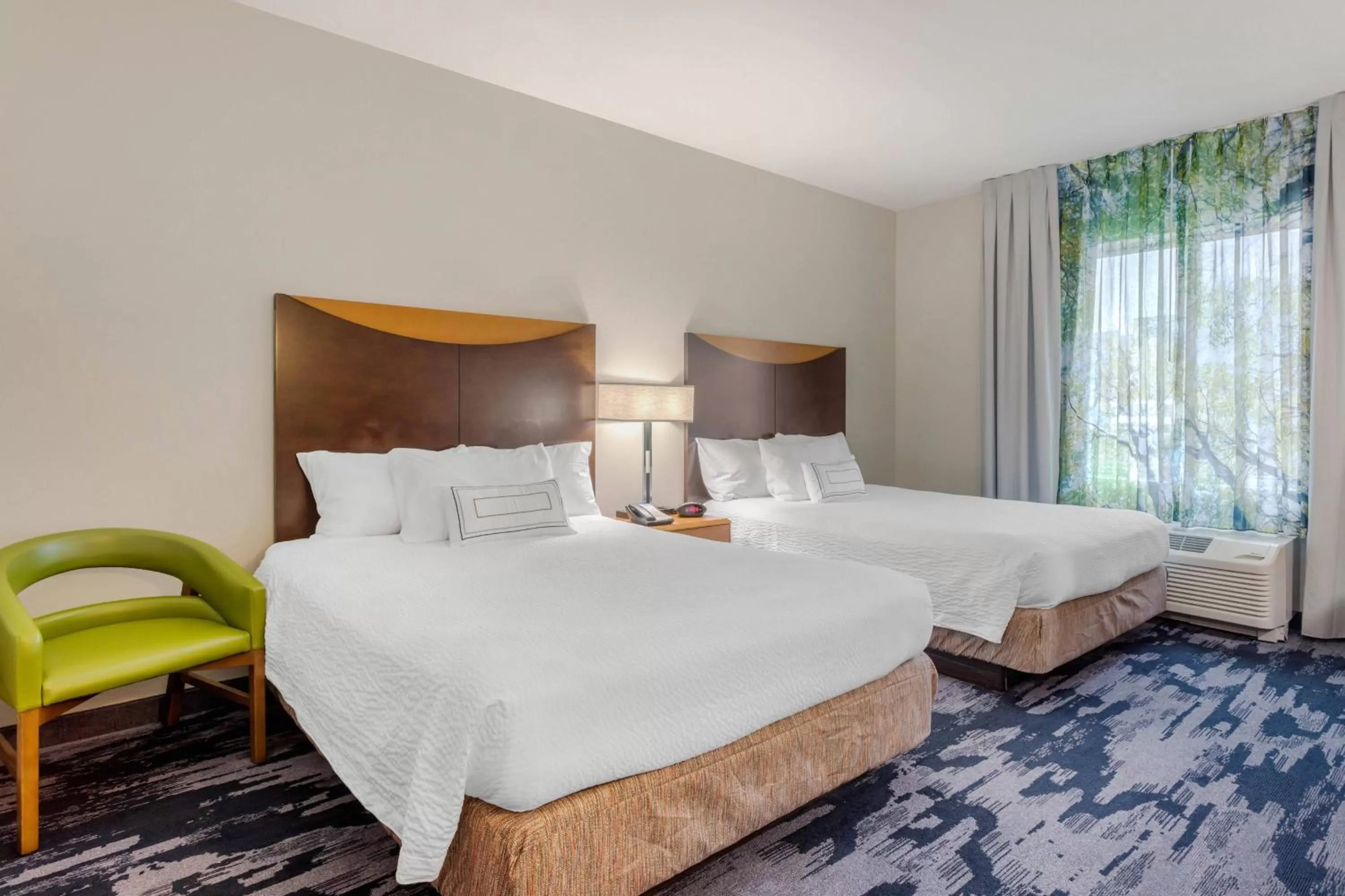 Queen Room with Two Queen Beds and Adapted Tub - Mobility and Hearing Accessible in Fairfield Inn & Suites by Marriott Houston Conroe