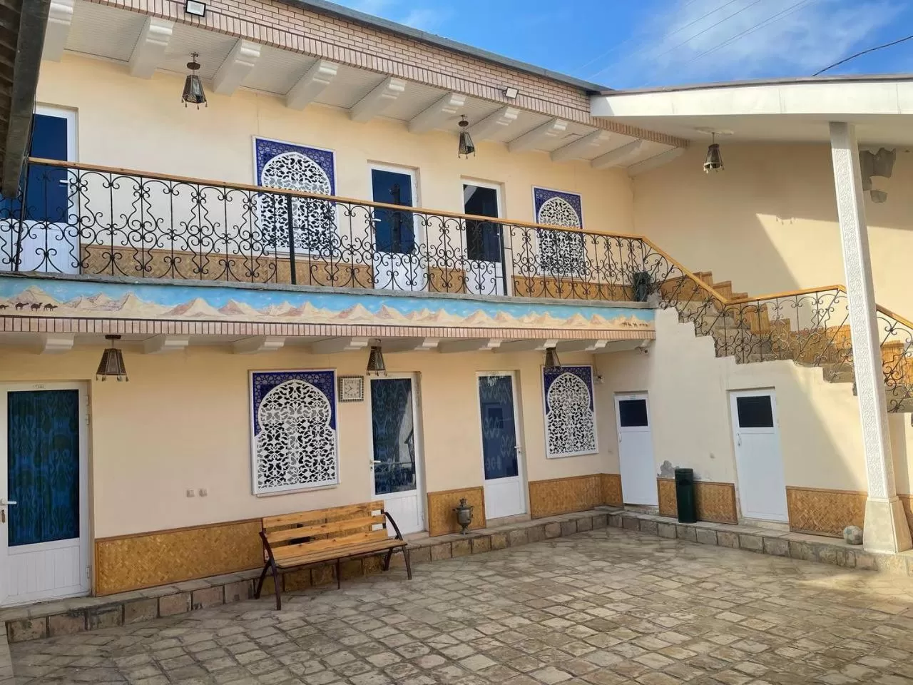 Inner courtyard view, Property Building in BUKHARA HOUSE hotel