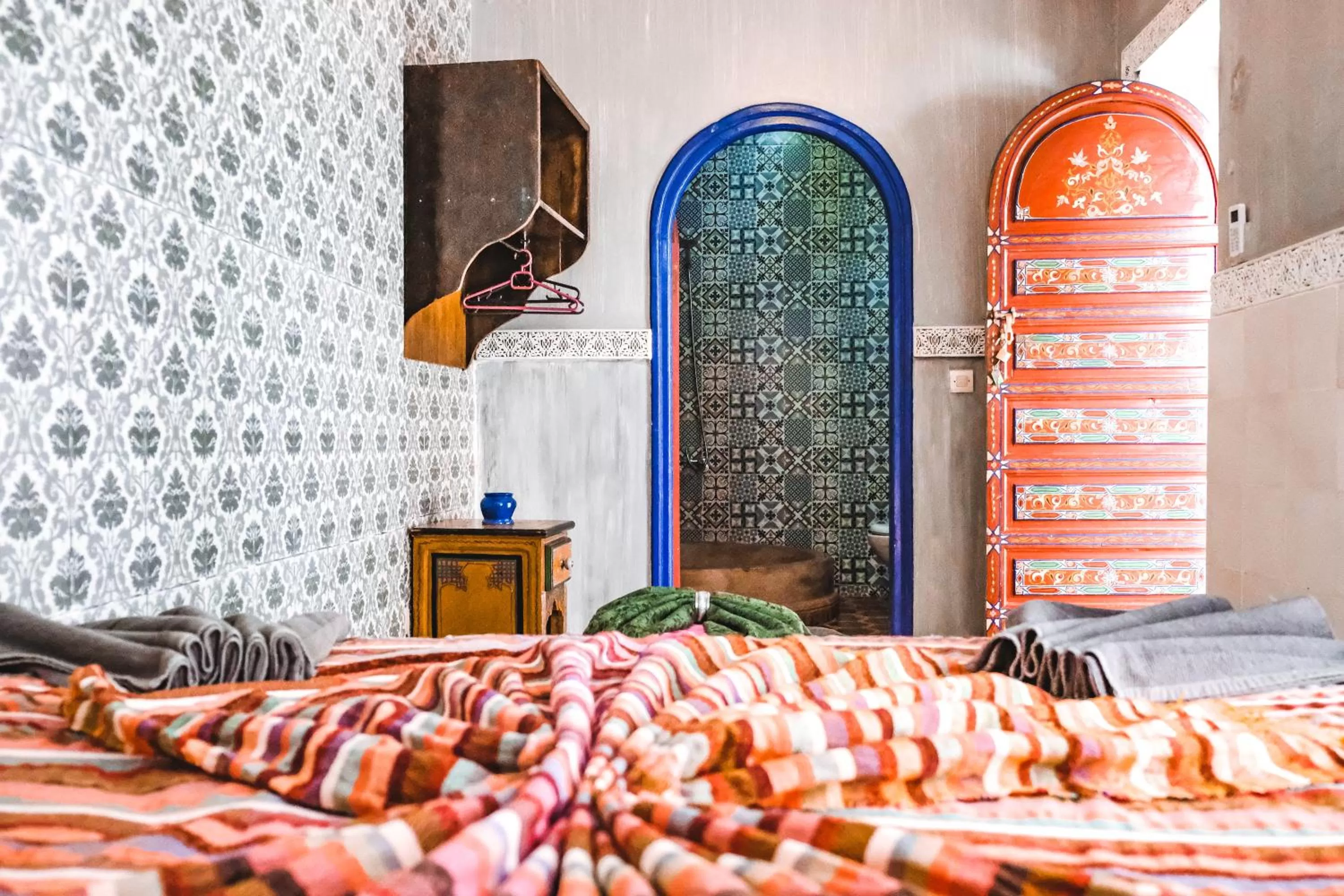 Bed in Héritage Lalla Aicha et SPA