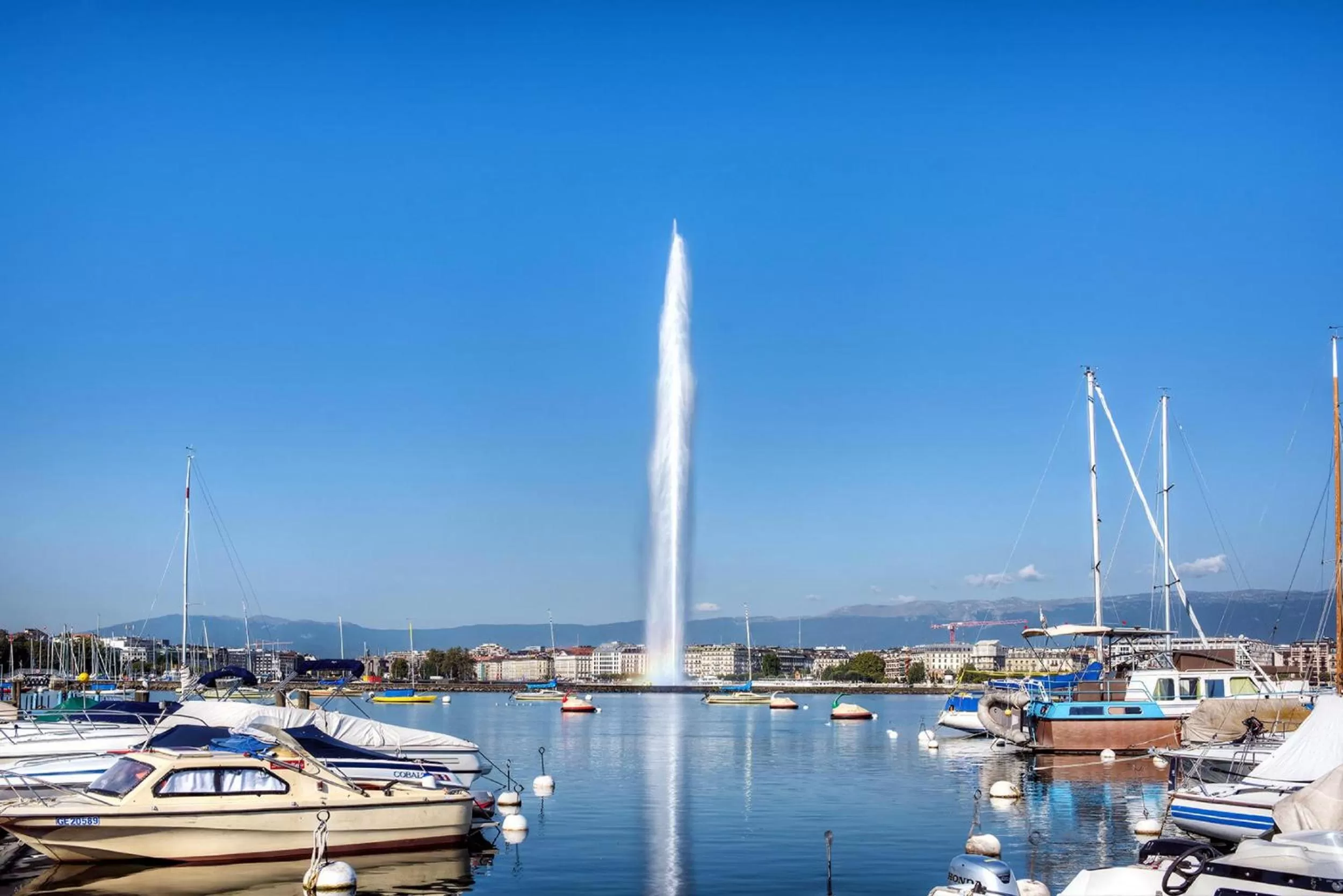 Lake view in Comfort Aparthotel Divonne La Versoix