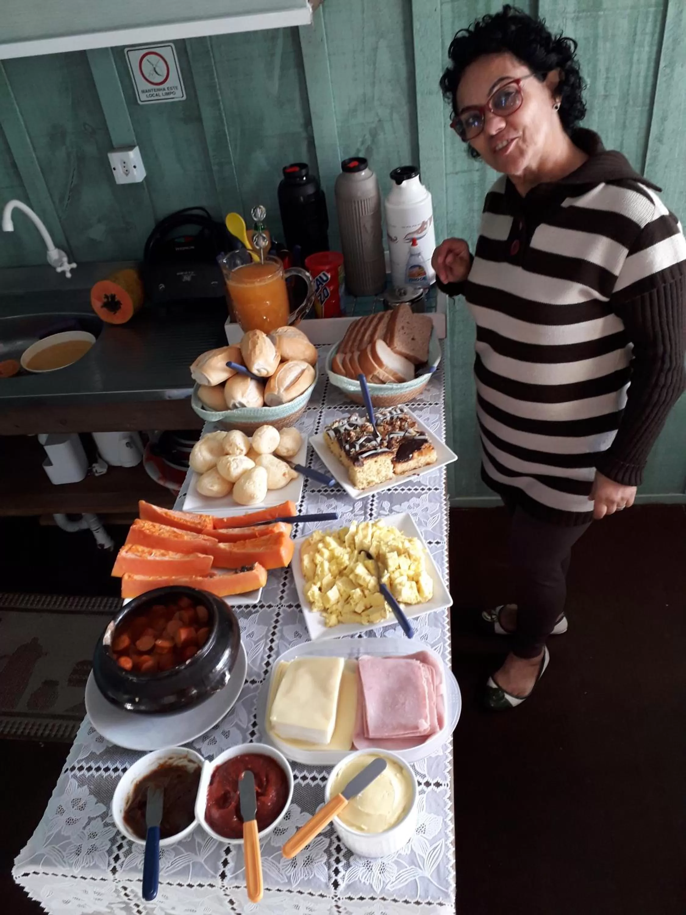 Buffet breakfast in Pousada Vida Simples