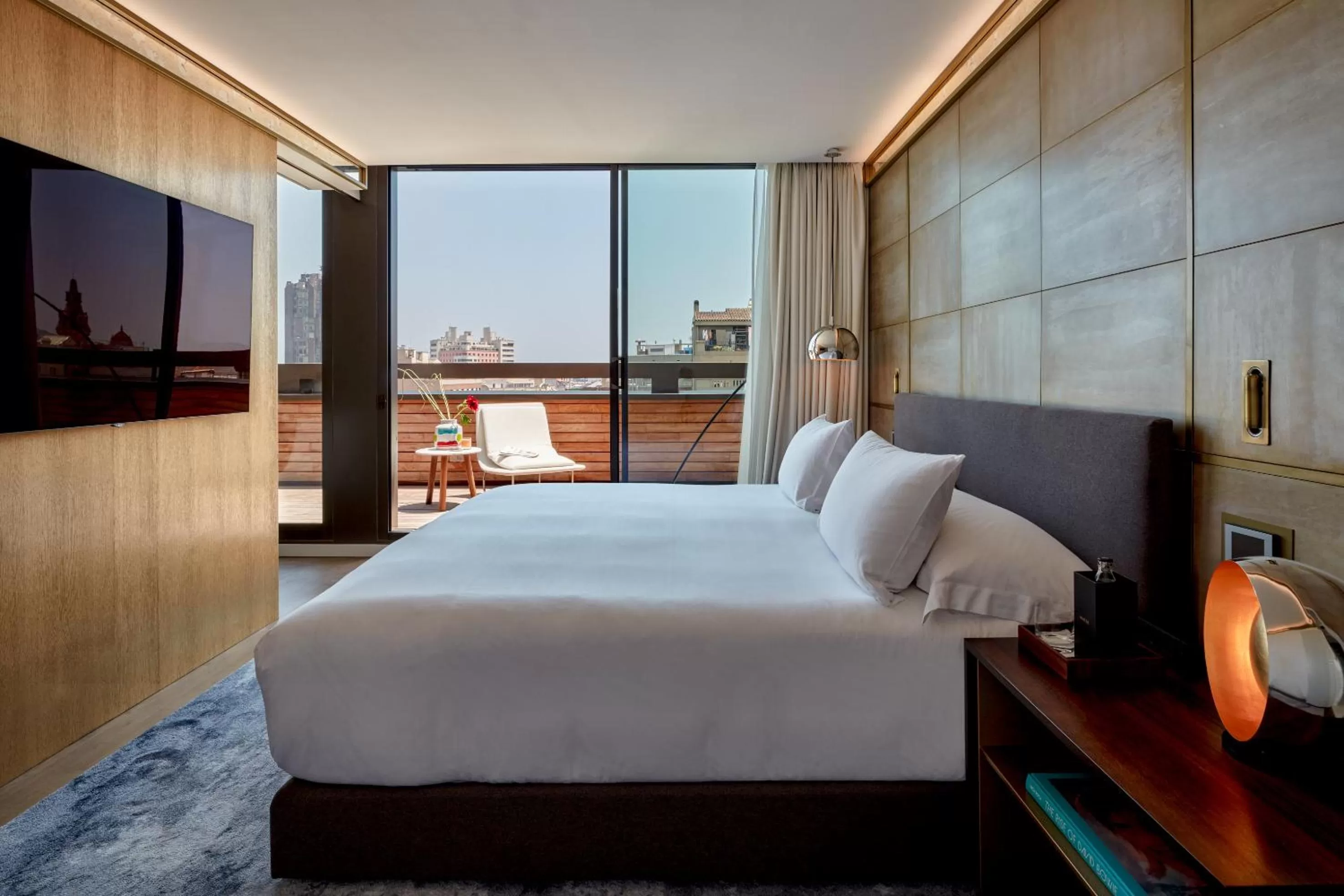 Balcony/Terrace, Bed in Almanac Barcelona