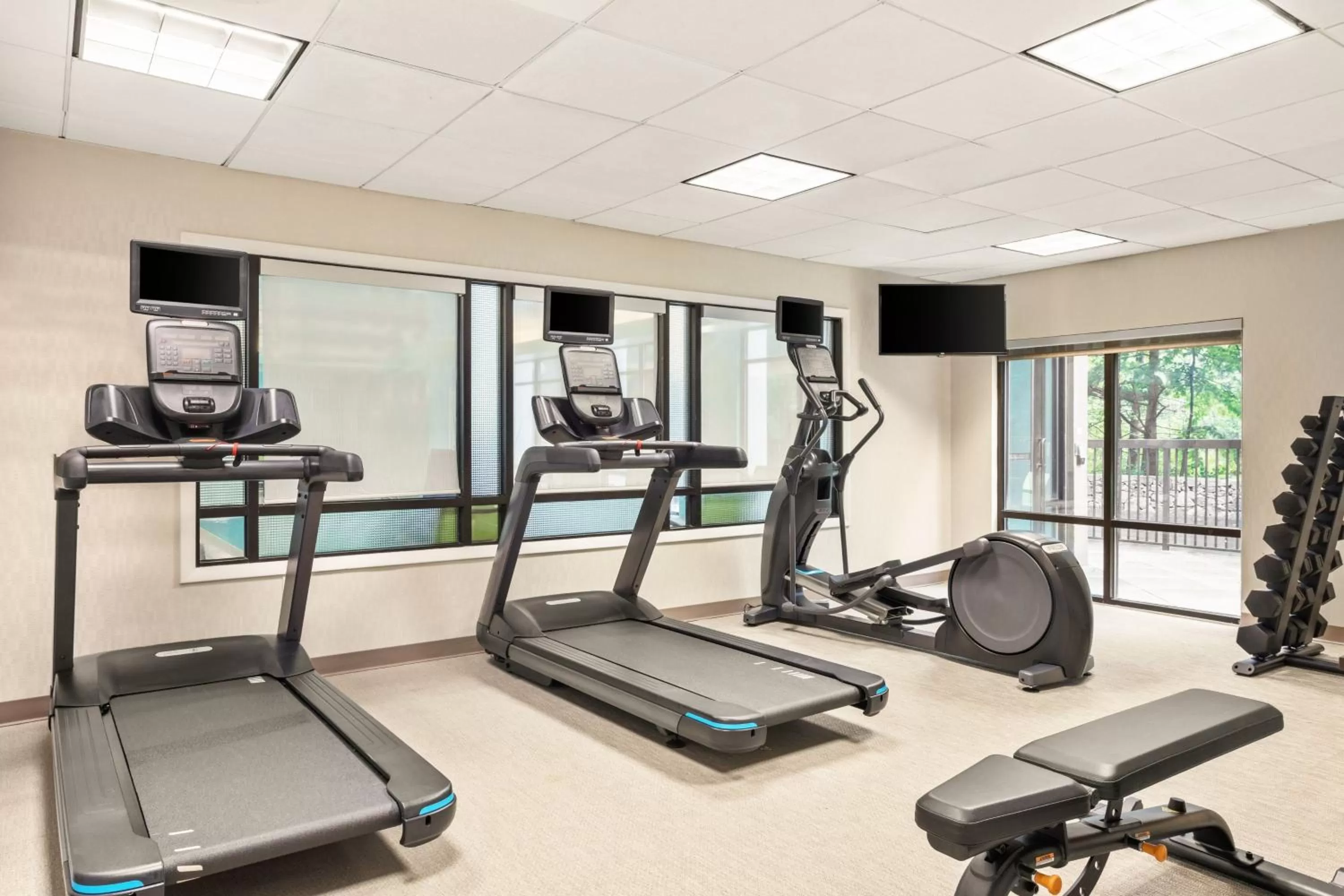 Fitness centre/facilities in SpringHill Suites Boston Andover