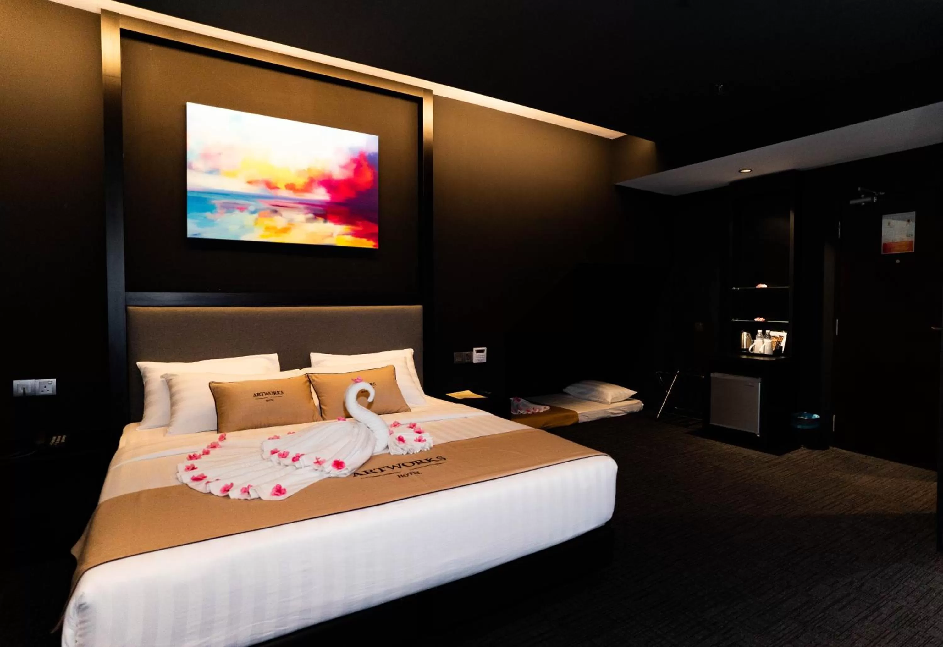 Bed in Artworks Hotel Ipoh