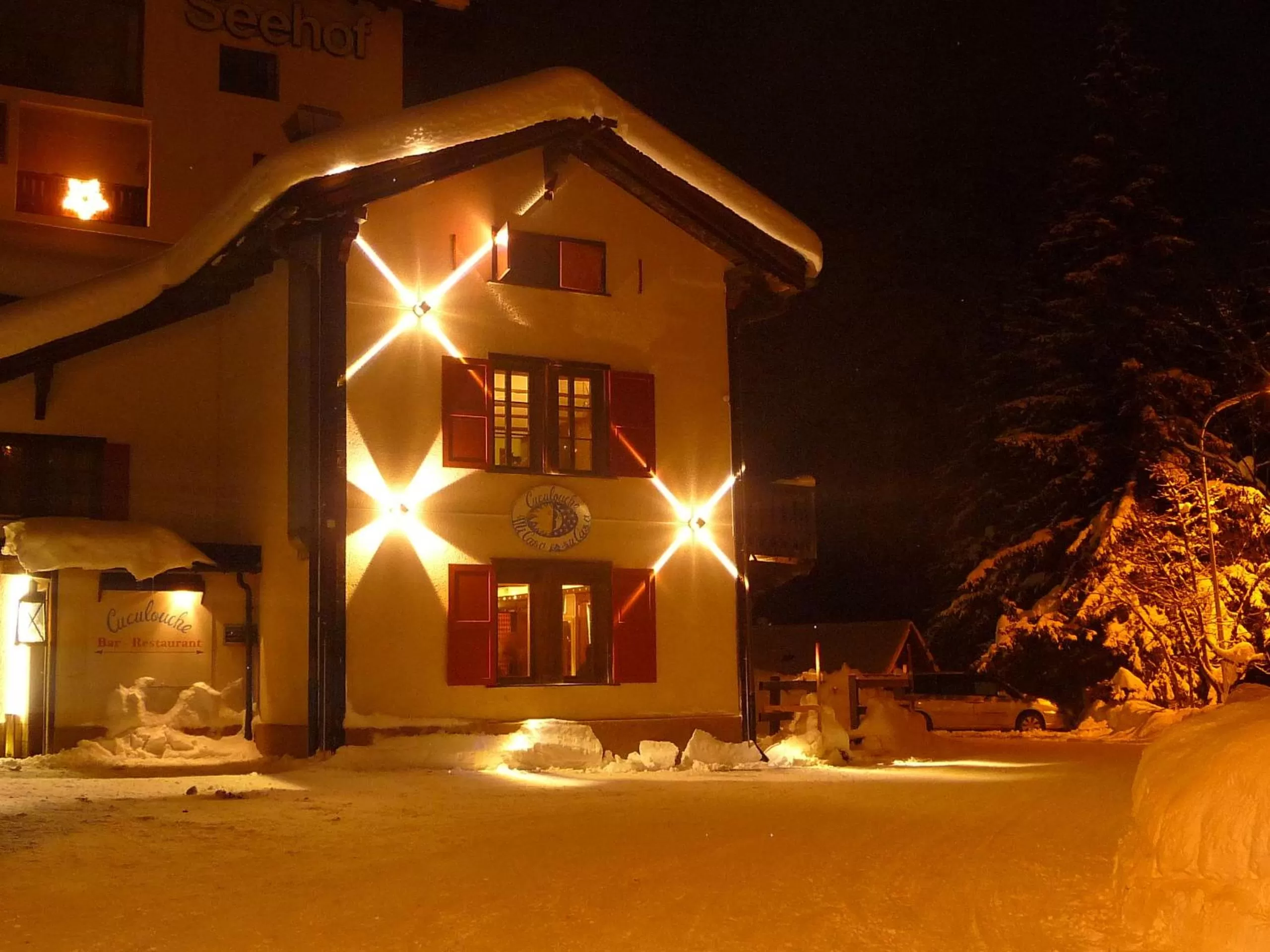Facade/entrance in Hotel Seehof-Arosa