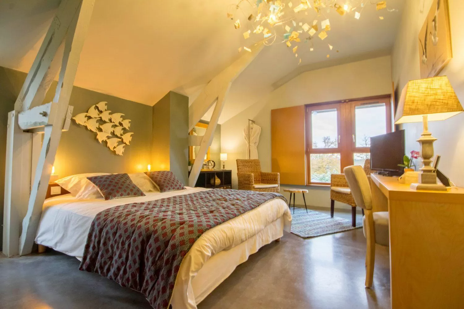 Bedroom, Bed in Le Clos du Gusquel