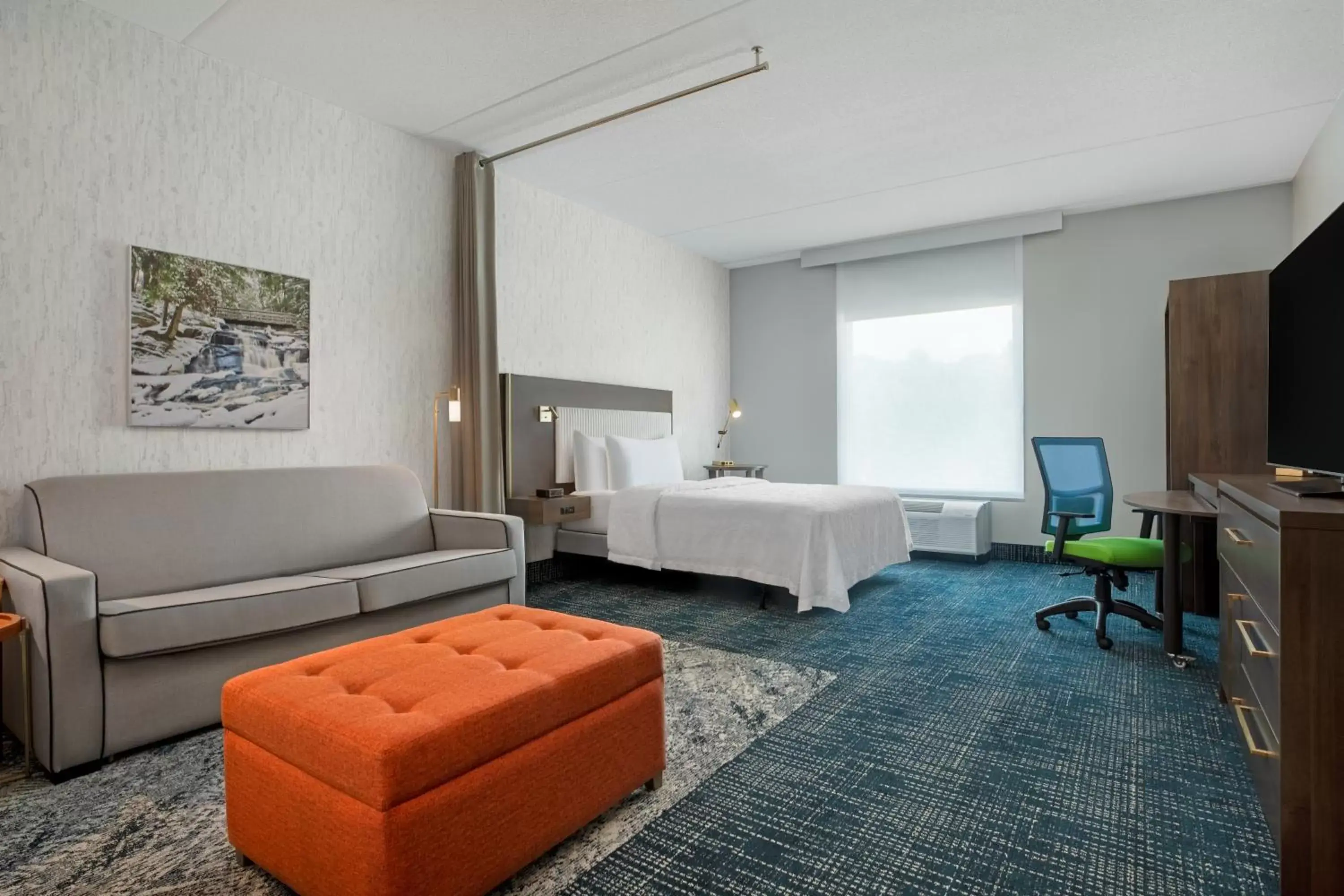 Queen Studio Suite with Bath Tub - Mobility Accessible in Home2 Suites By Hilton Huntsville Queen Studio Suite with Bath Tub - Mobility Accessible in Home2 Suites By Hilton Huntsville