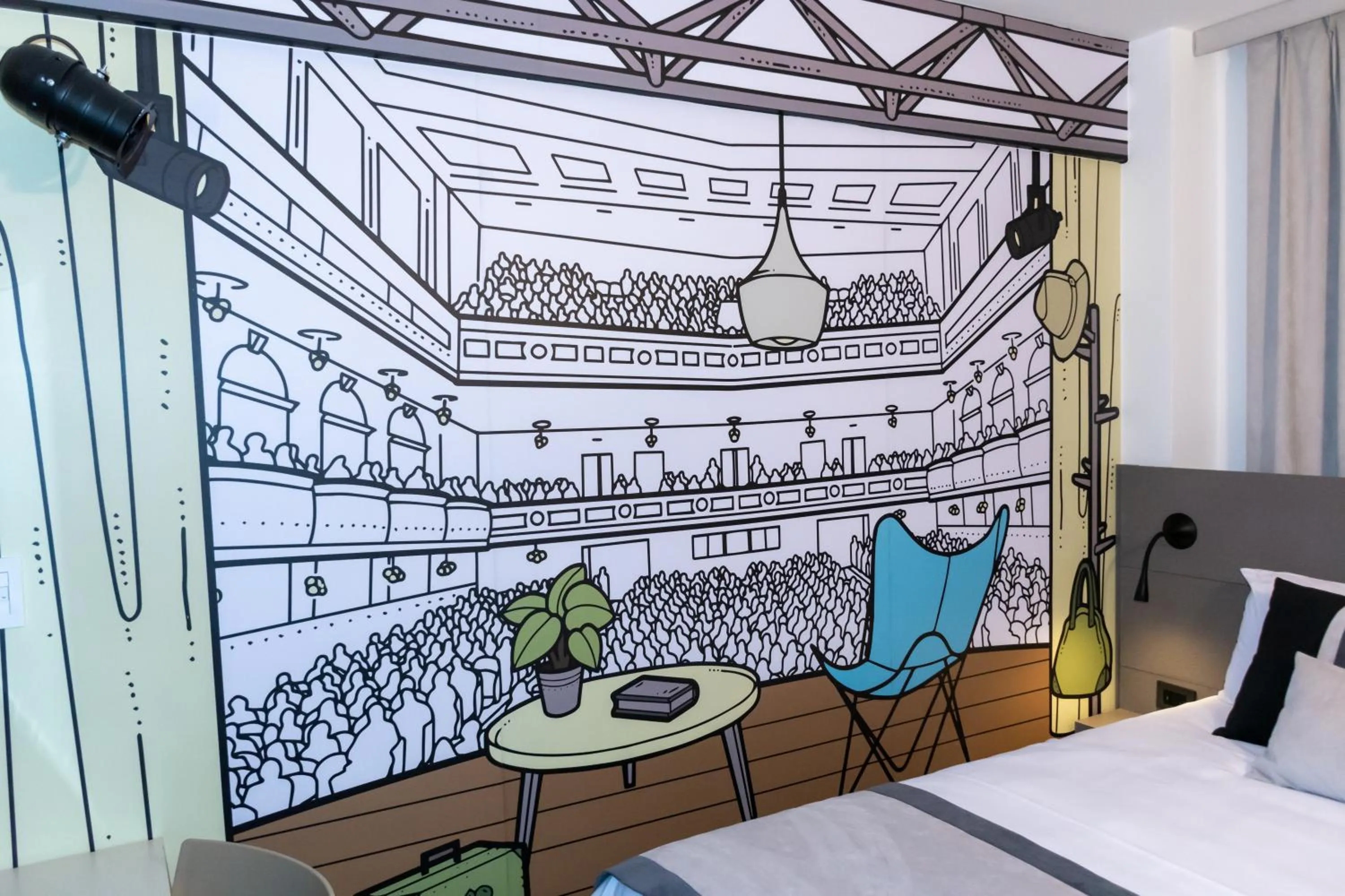 Decorative detail, Bed in ibis Styles Buenos Aires Florida