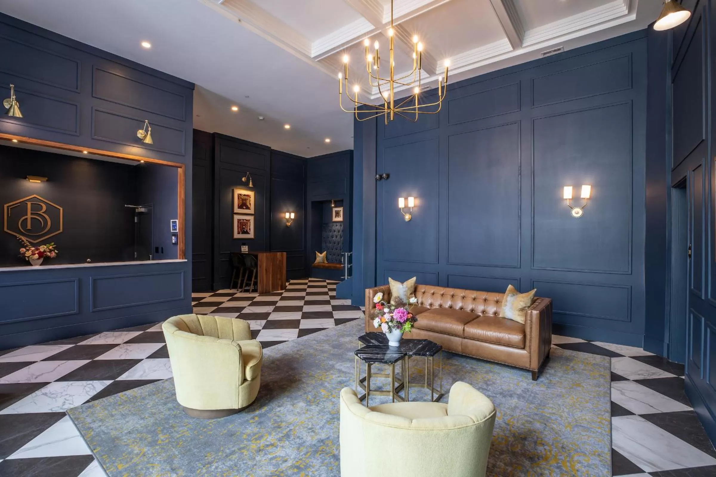 Lobby or reception in The Bee Hotel, Danville