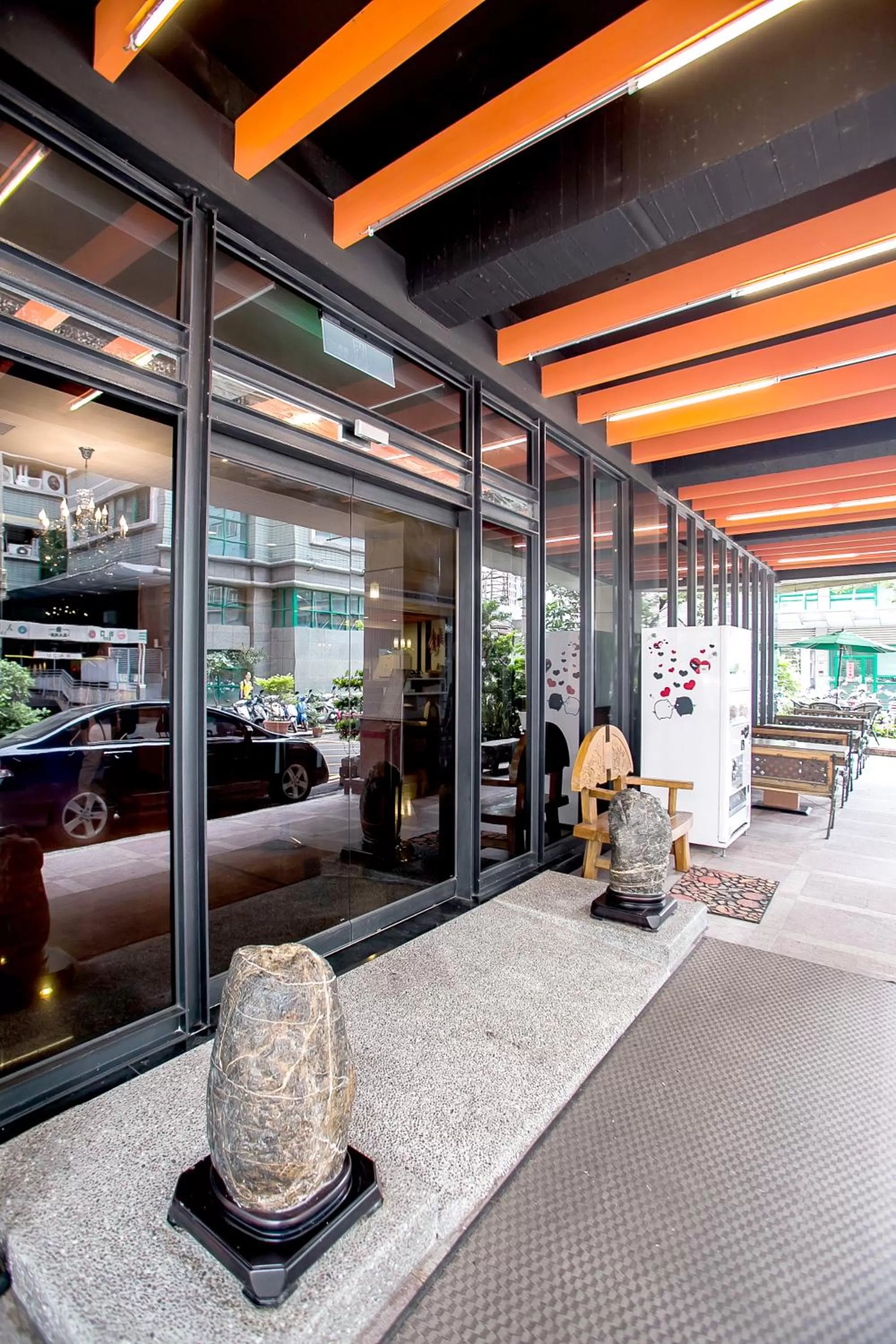 Facade/entrance in Huang Shin Business Hotel-Shang An